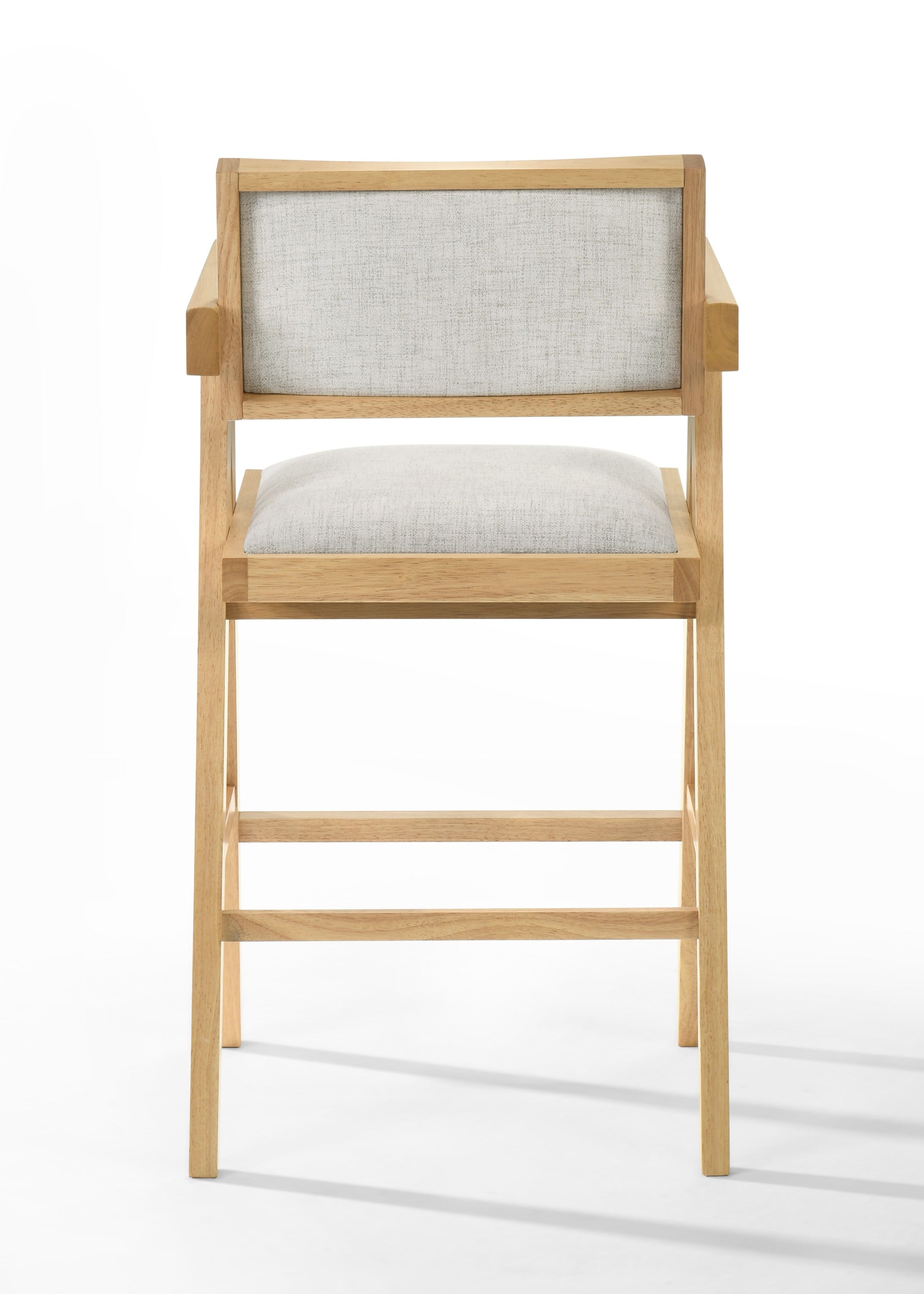 Modrest Fern - Modern Natural and Beige Counter Stool Set of 2