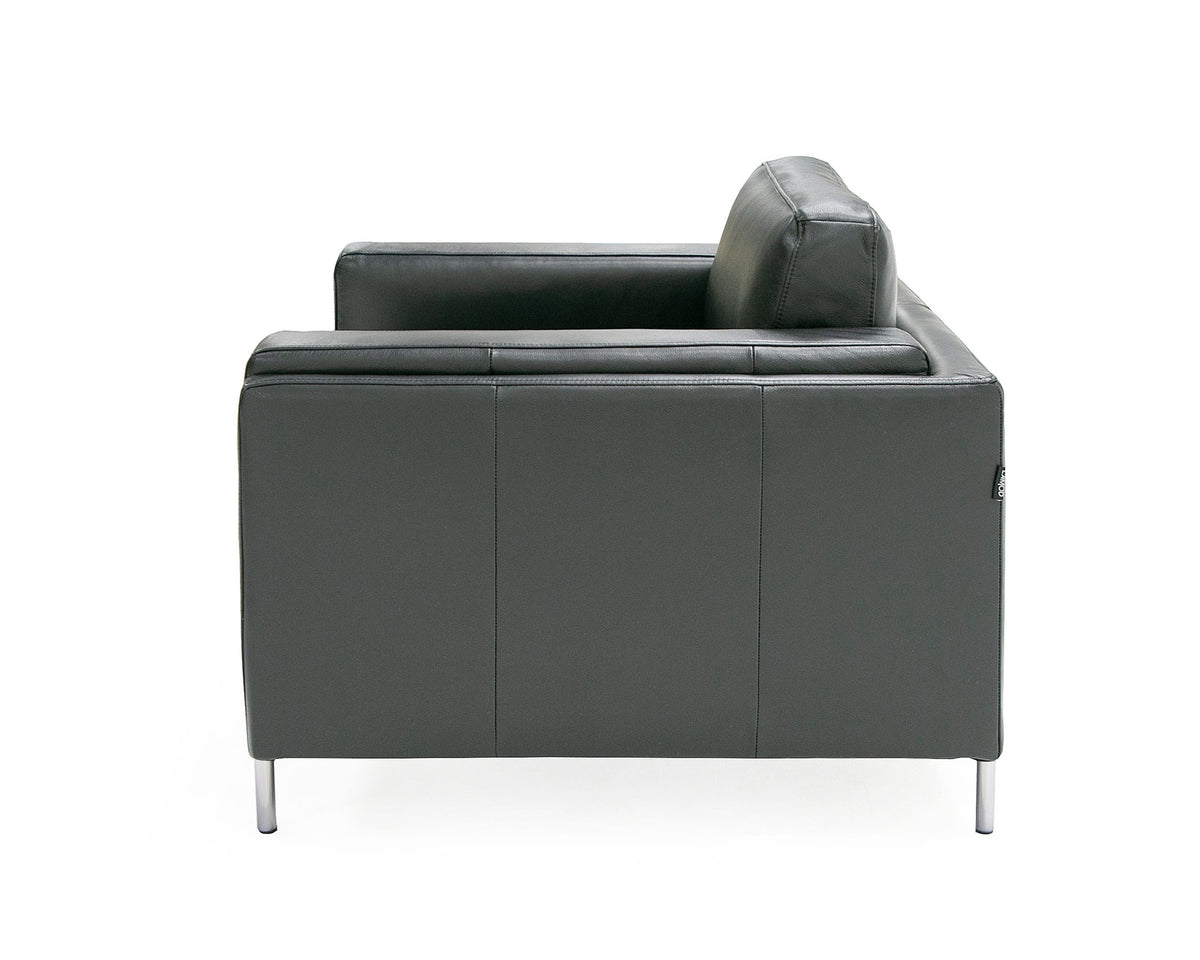 Schmidt - Modern Black Leather Chair