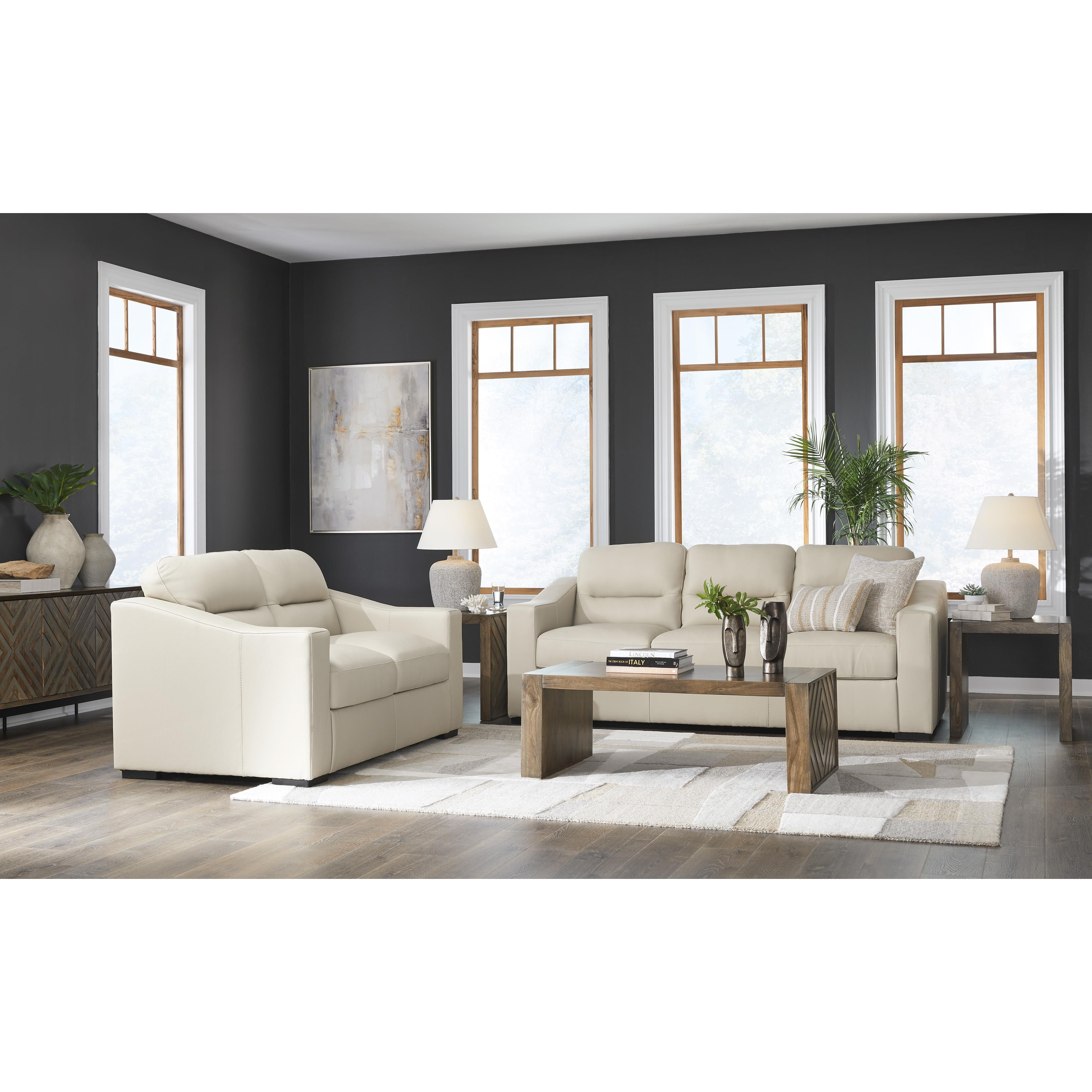 Signature Design by Ashley Treasure Trove Stationary Leather Match Sofa 1930438 IMAGE 15