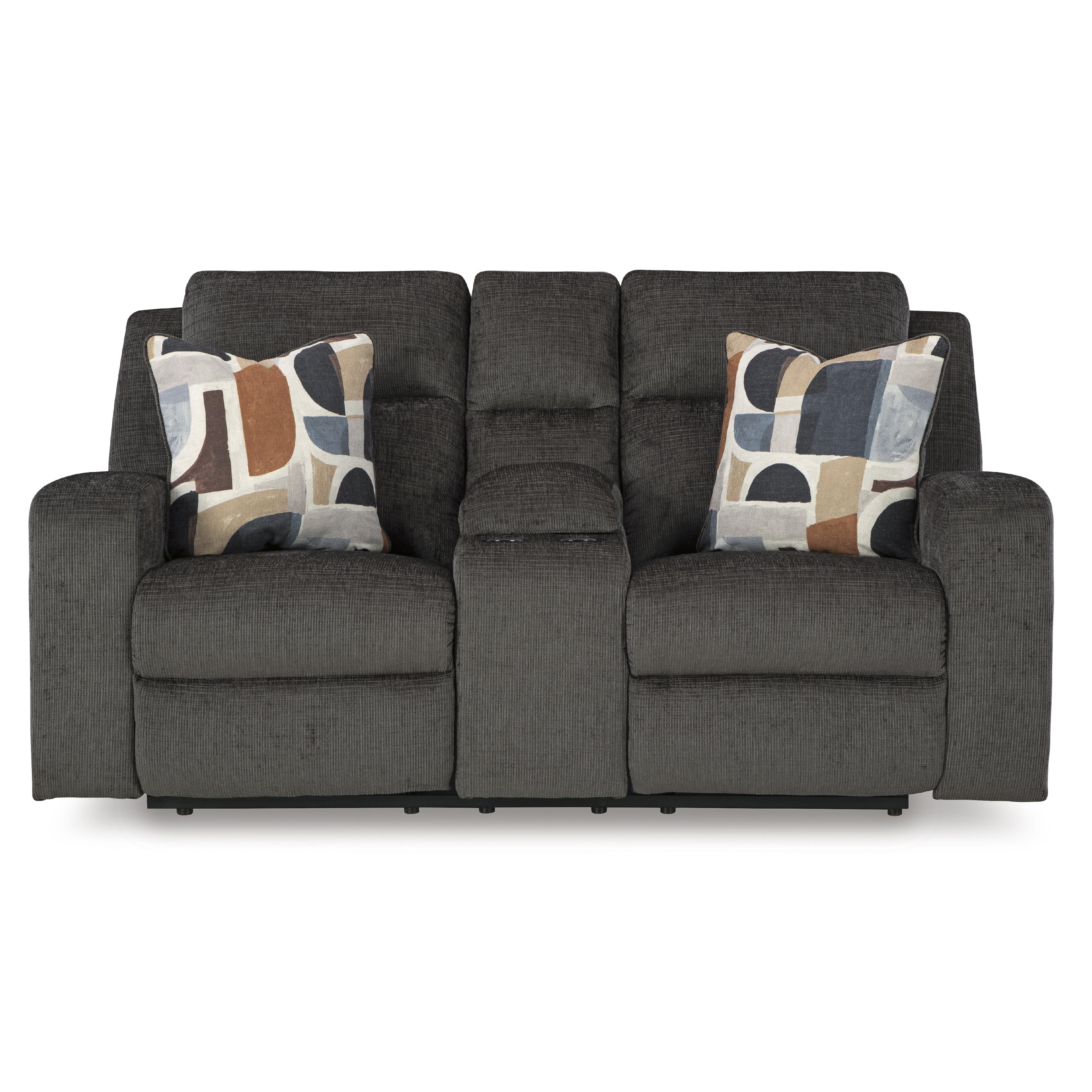 Diamond Modern Furniture Exclusive Design Kanlow Reclining Loveseat with Console 3860794 IMAGE 2