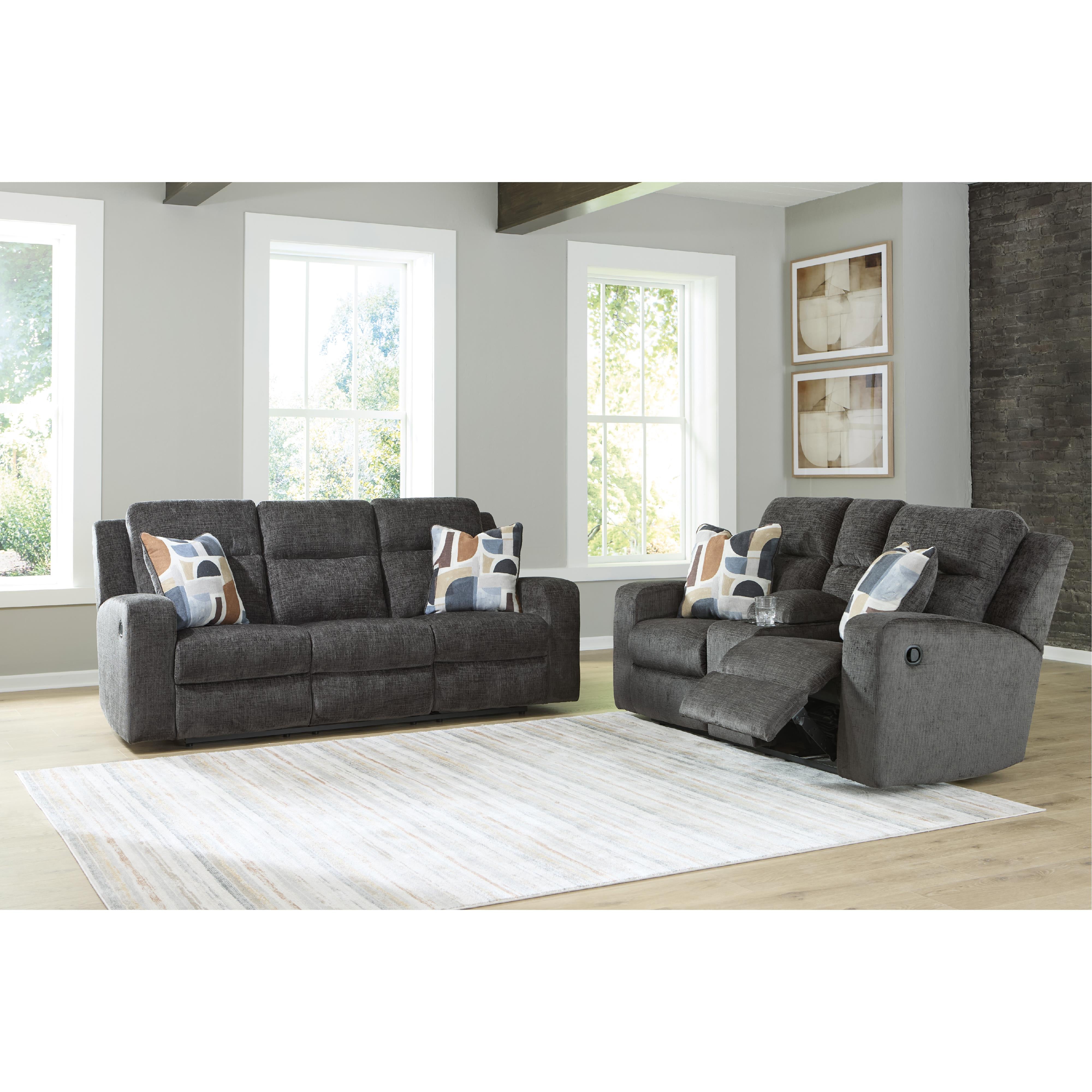 Diamond Modern Furniture Exclusive Design Kanlow Reclining Loveseat with Console 3860794 IMAGE 6