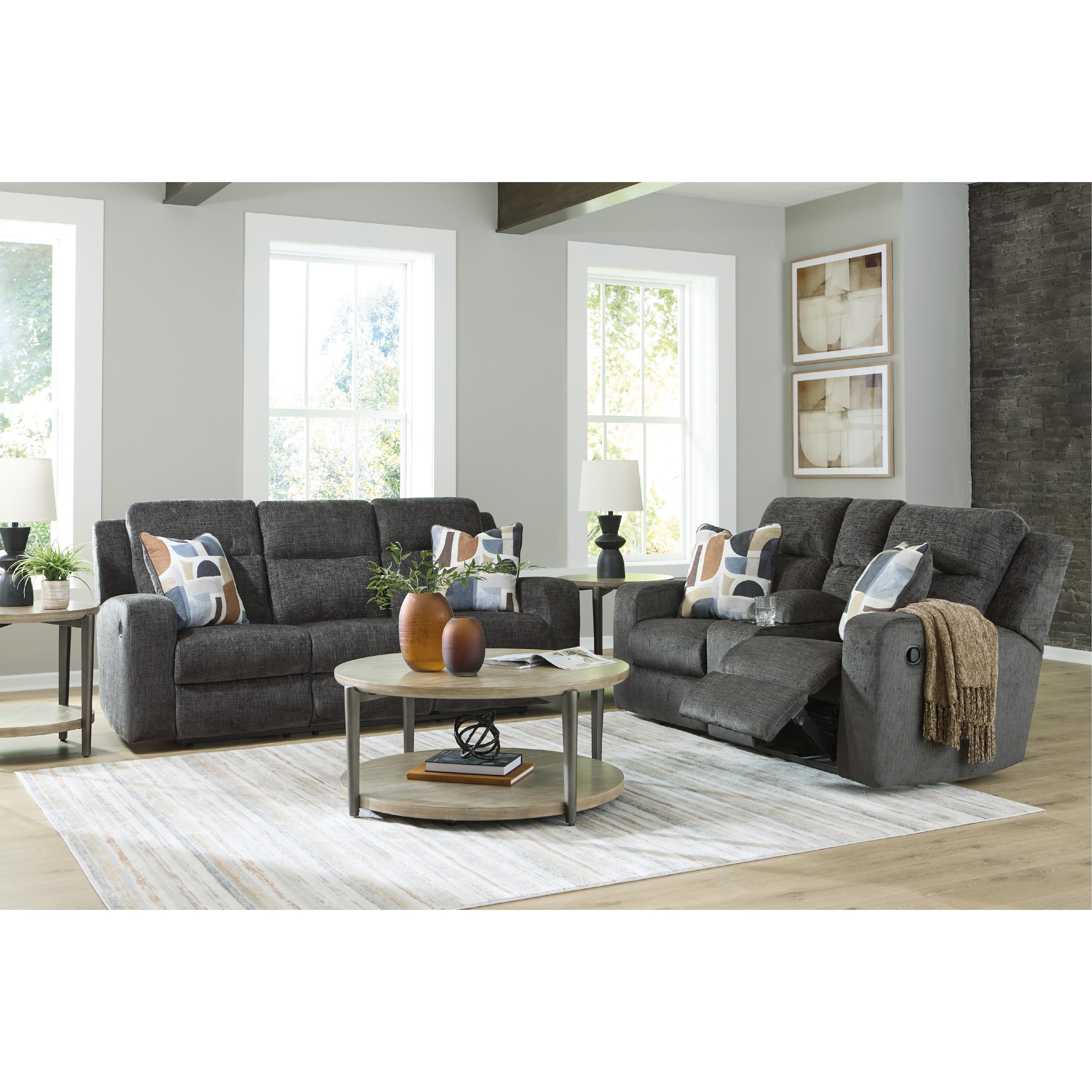 Diamond Modern Furniture Exclusive Design Kanlow Reclining Loveseat with Console 3860794 IMAGE 7
