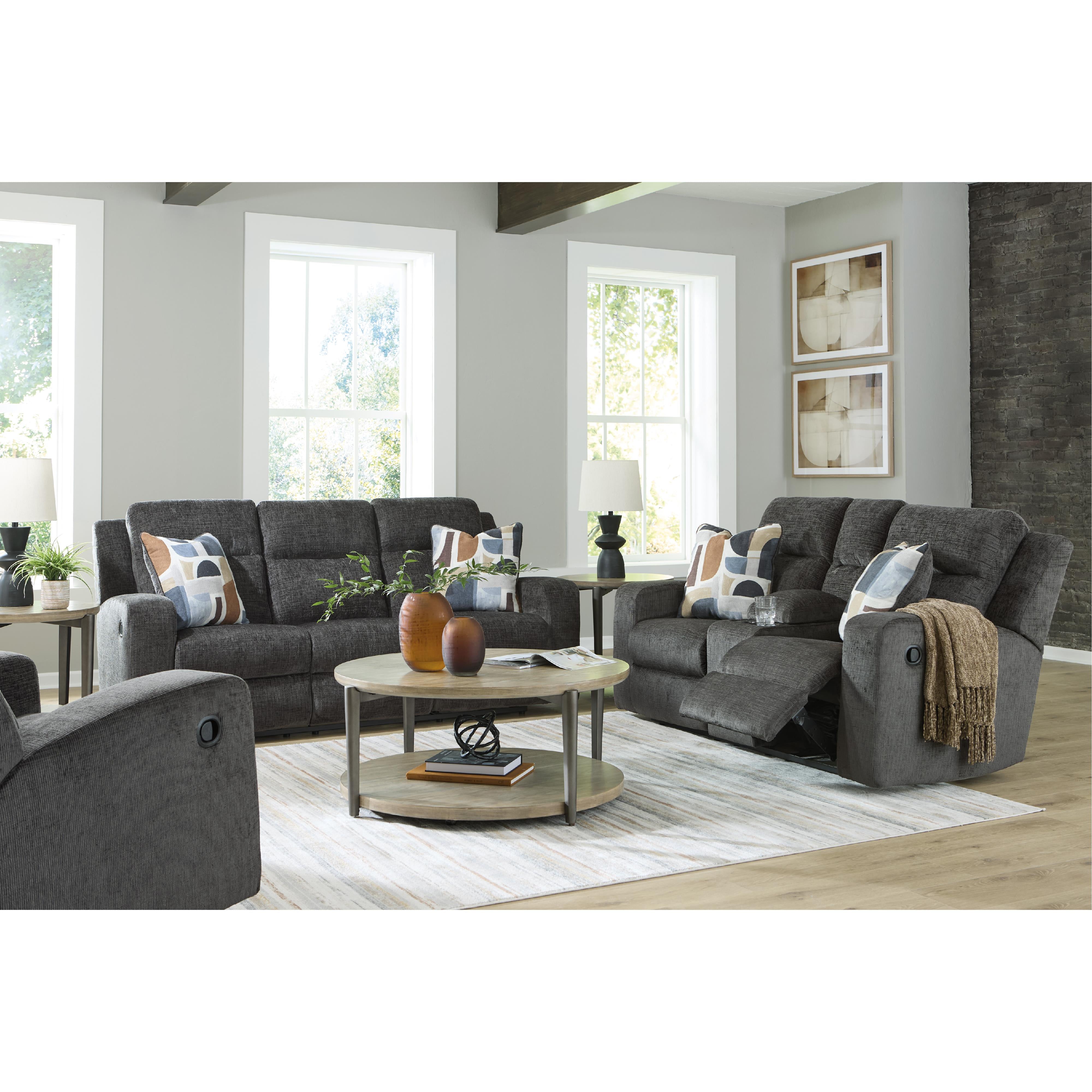 Diamond Modern Furniture Exclusive Design Kanlow Reclining Loveseat with Console 3860794 IMAGE 8