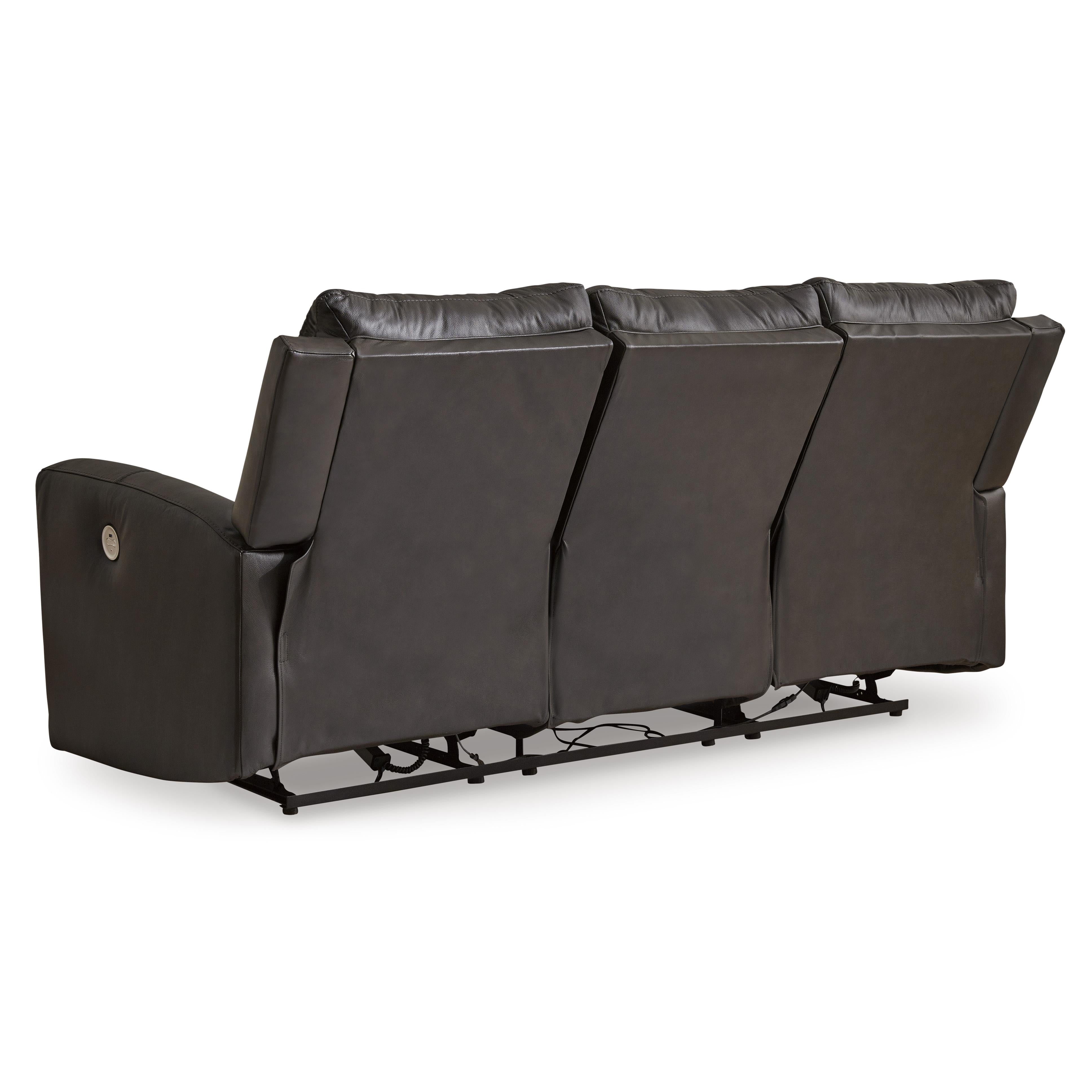 Signature Design by Ashley Boxmere Power Reclining Leather Match Sofa U1310087 IMAGE 5