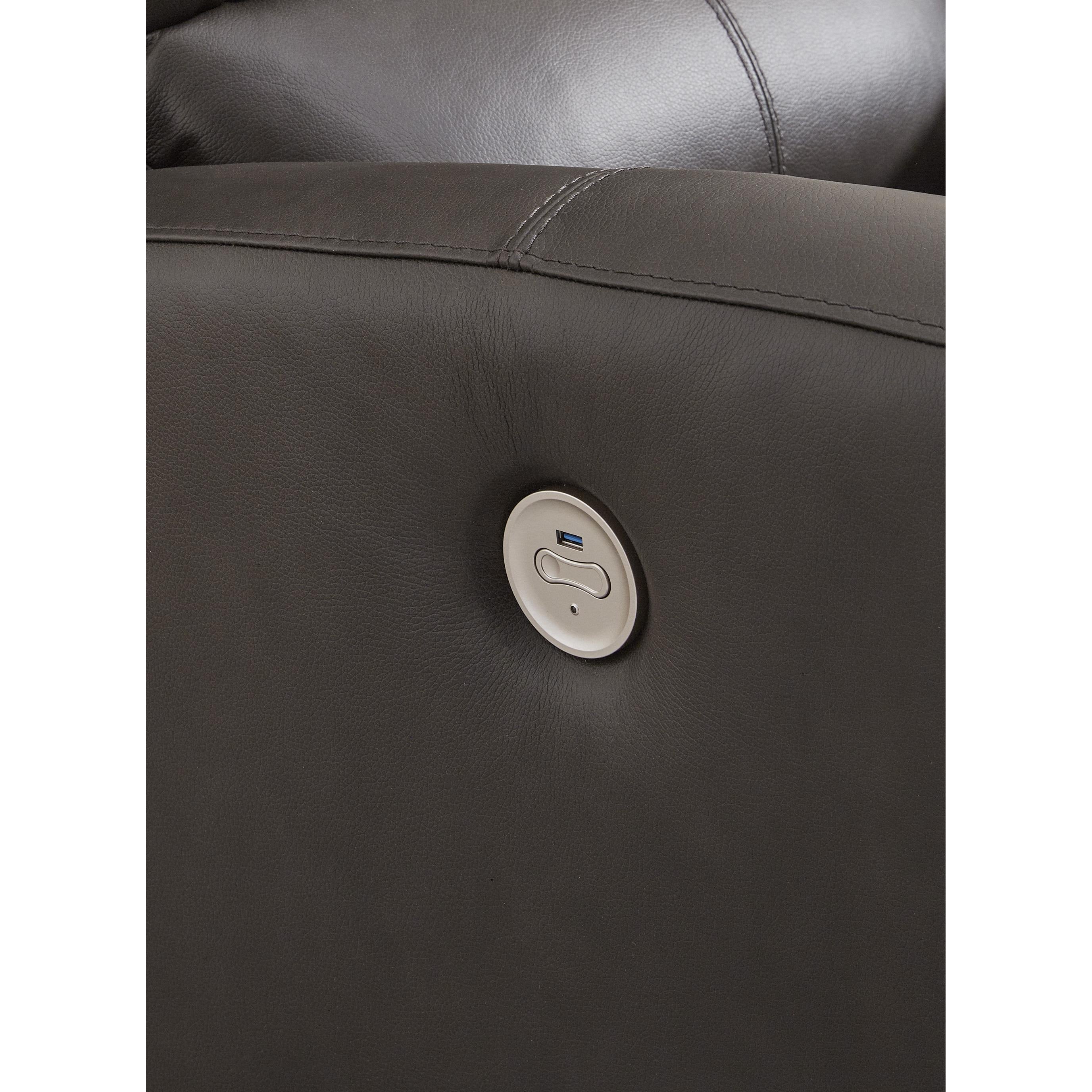Signature Design by Ashley Boxmere Power Reclining Leather Match Sofa U1310087 IMAGE 7