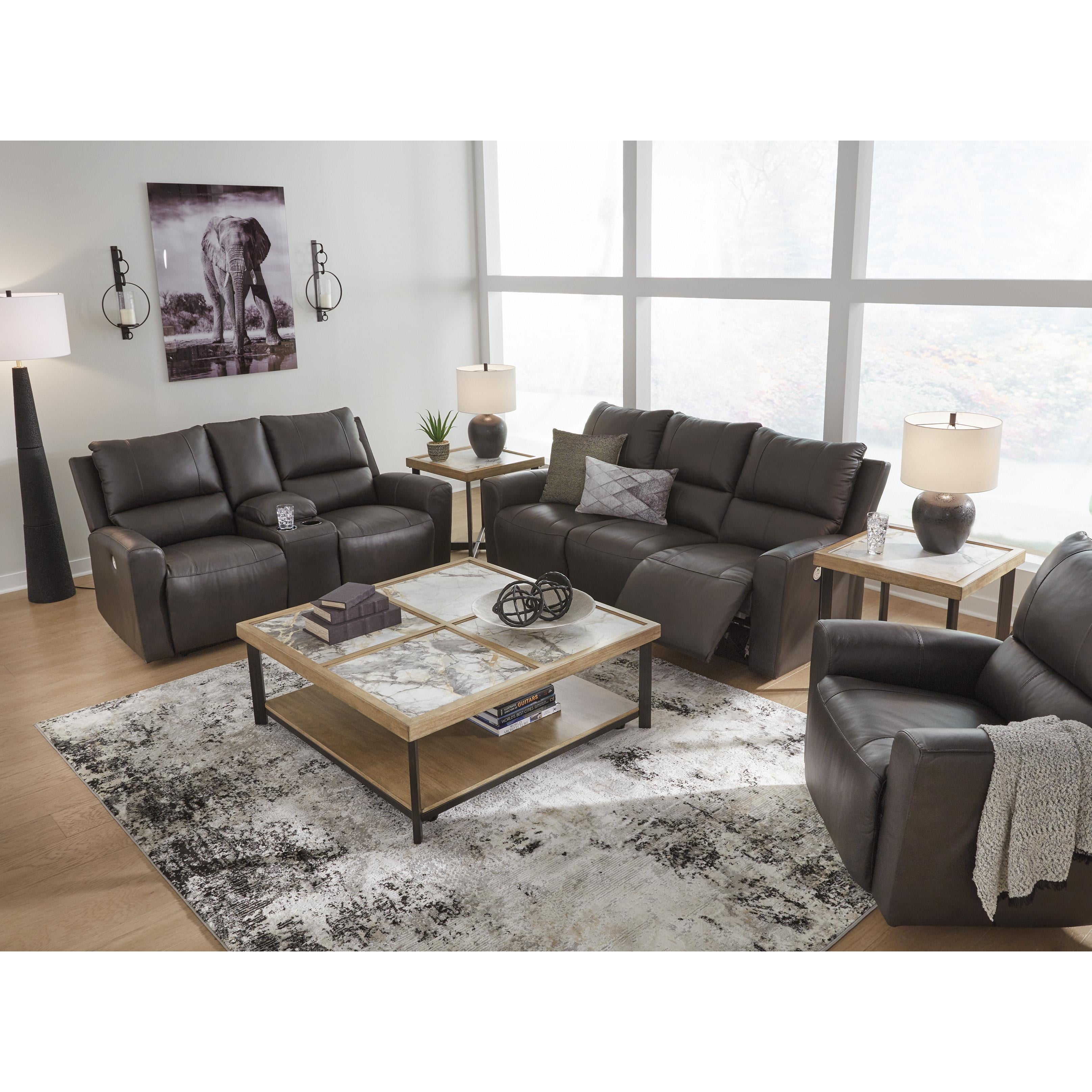 Signature Design by Ashley Boxmere Power Reclining Leather Match Sofa U1310087 IMAGE 9