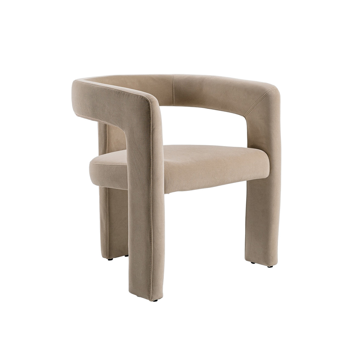 Cherish - Modern Beige Fabric Dining Chair