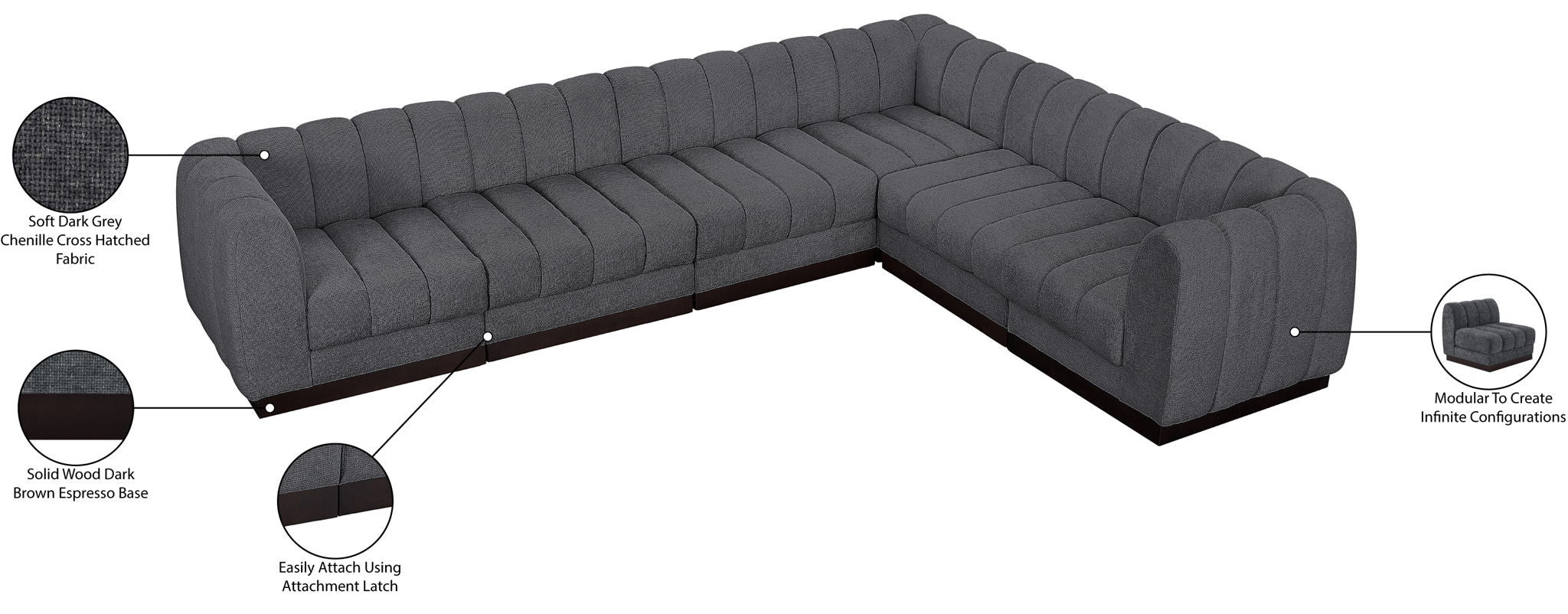 Quinn - 6 Piece Modular Sectional
