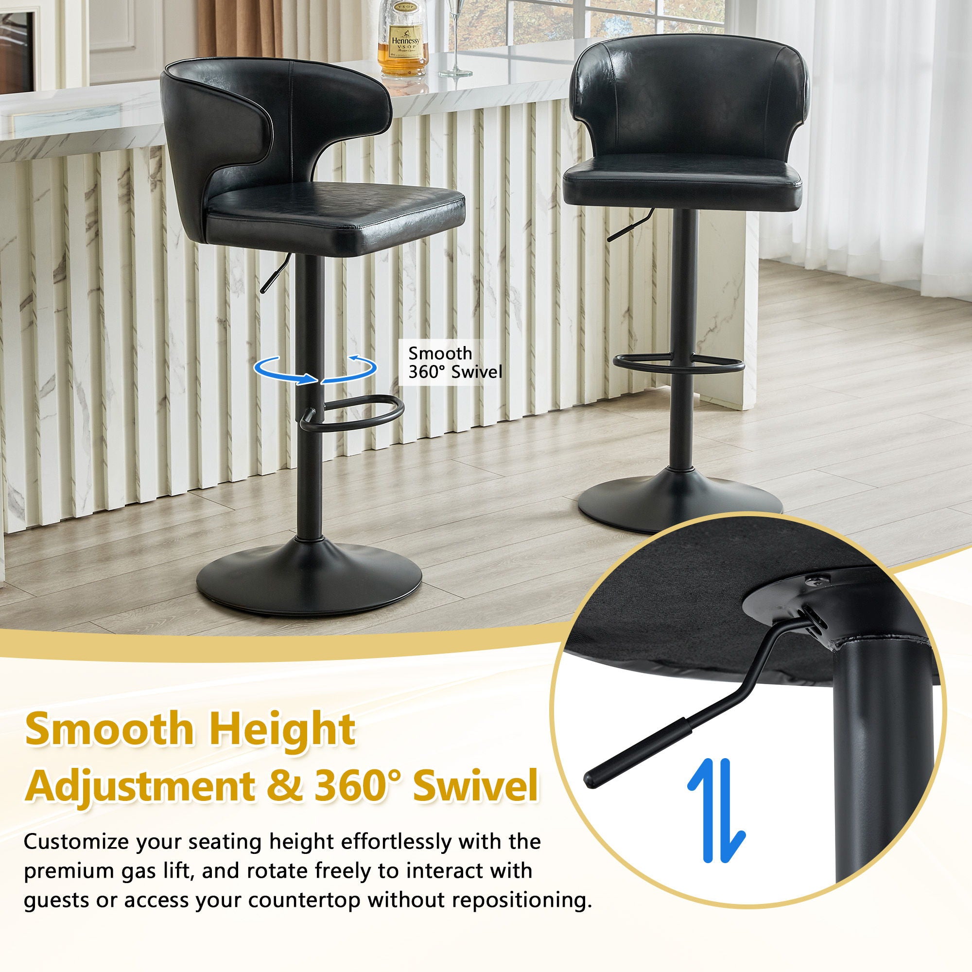 Adjustable Swivel Bar Chair