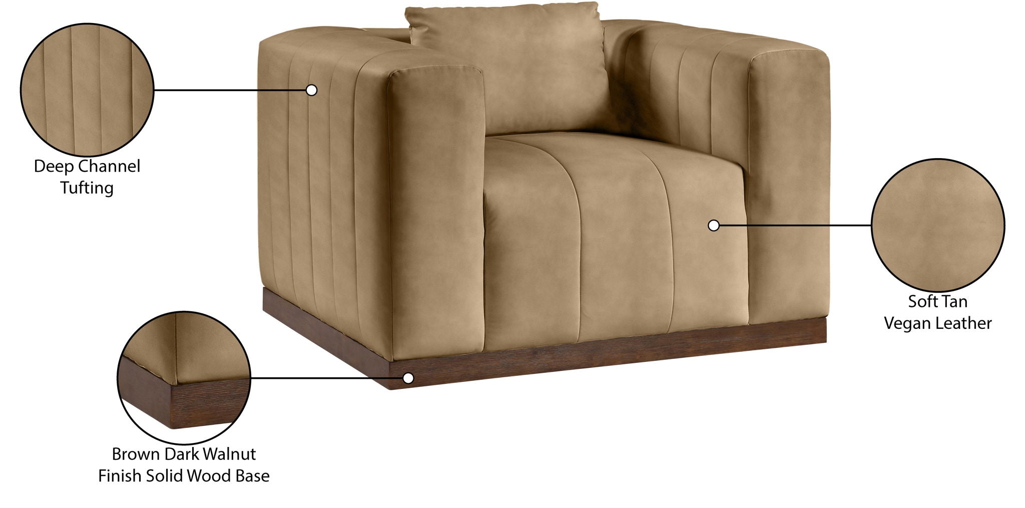 Mallina - Chair - Tan