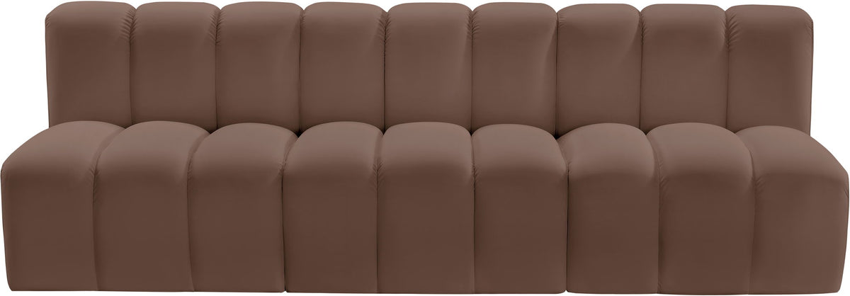 Arc - Faux Leather 3 Seats Modular Sofa
