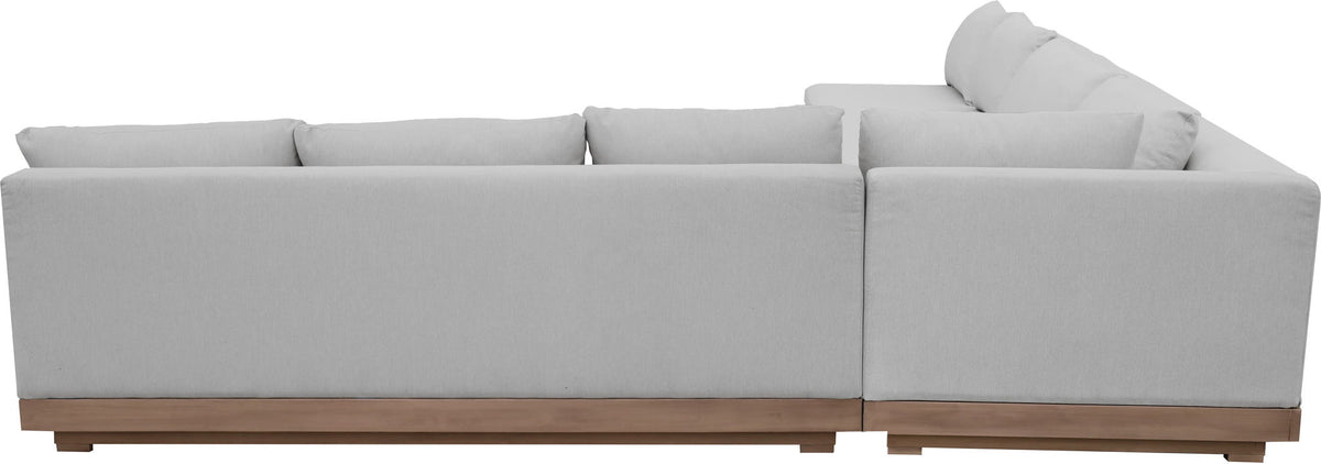 Solace - Olefin Performance Fabric 4 Piece Outdoor Patio Modular Sectional