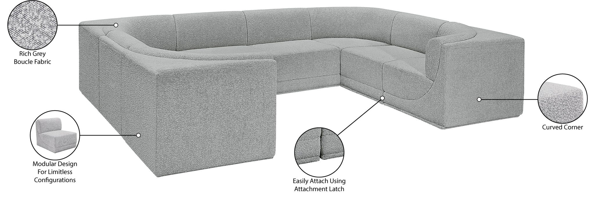 Ollie - 8 Piece Modular Sectional