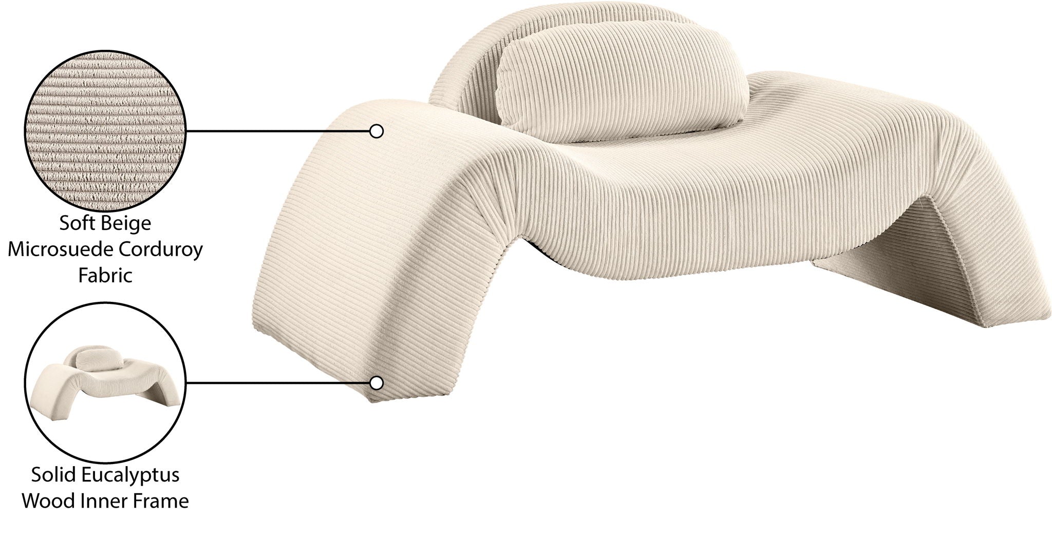 Austin - Corduroy Accent Chair