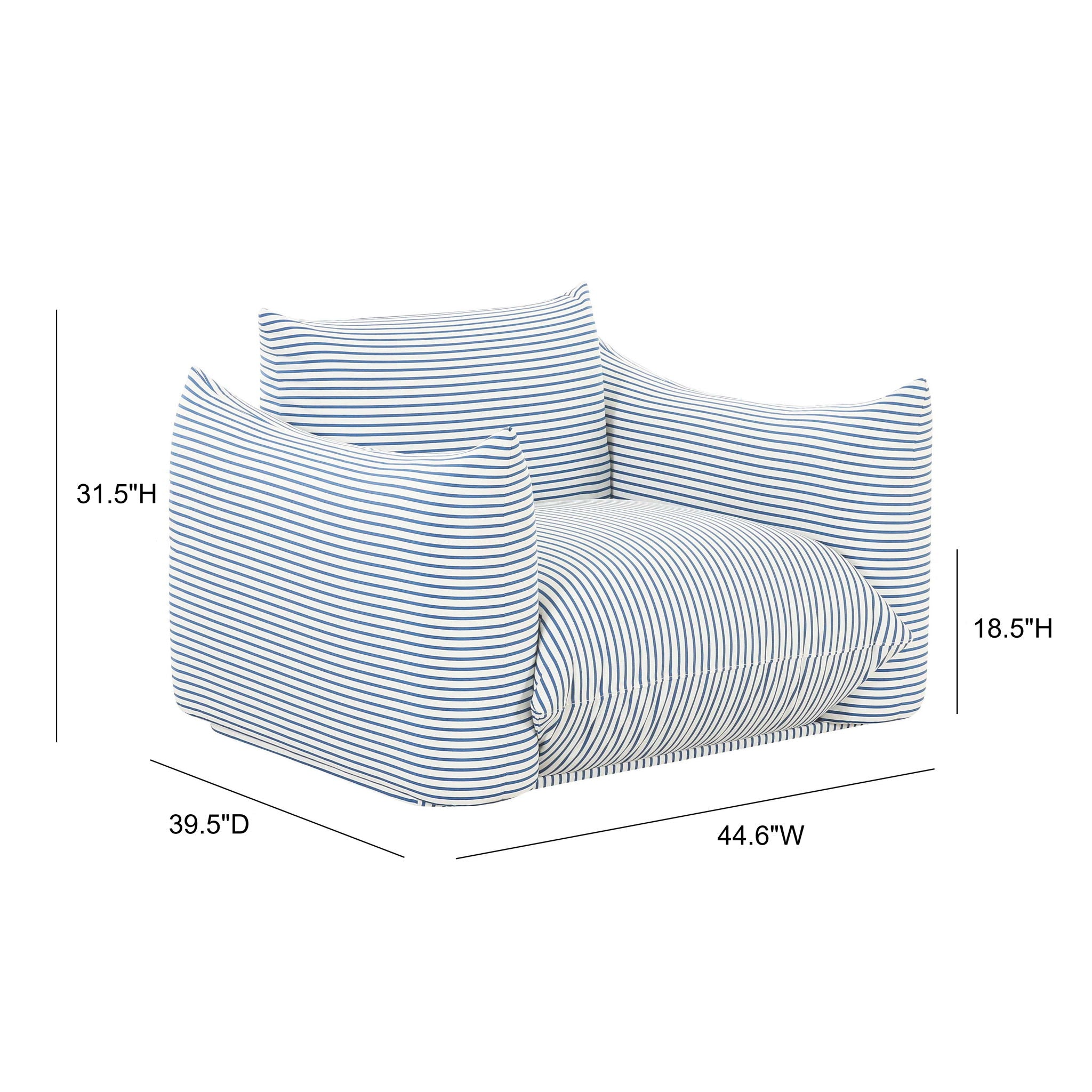 Saint Tropez - Stuffed Outdoor Armchair