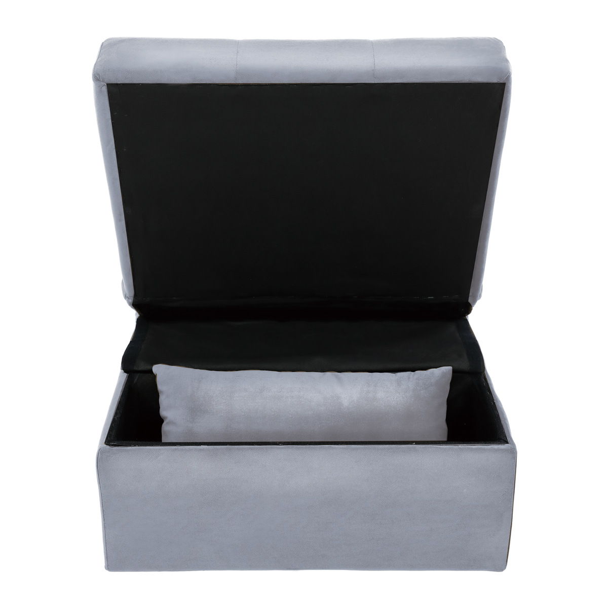 Garrell - Lift Top Storage Bench With Pull-Out Bed - Gray