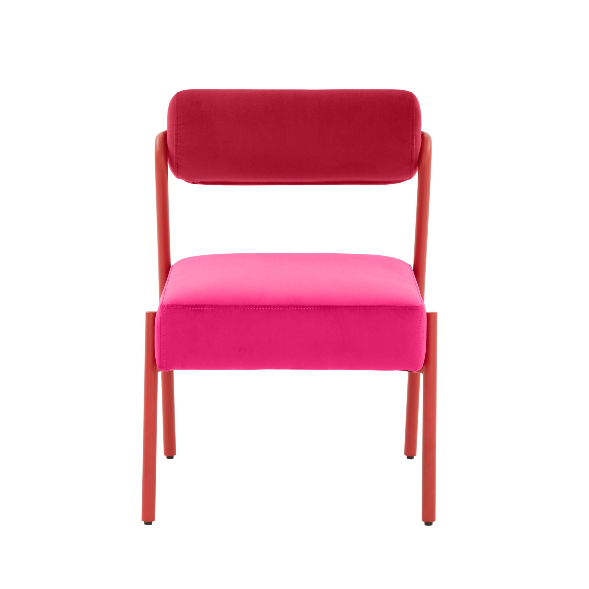 Jolene - Velvet Dining Chair (Set of 2) - Hot Pink