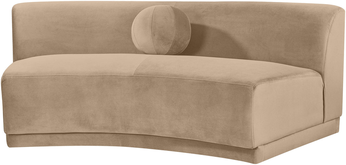 Avra - Velvet Performance Fabric Upholstered Armless Sofa