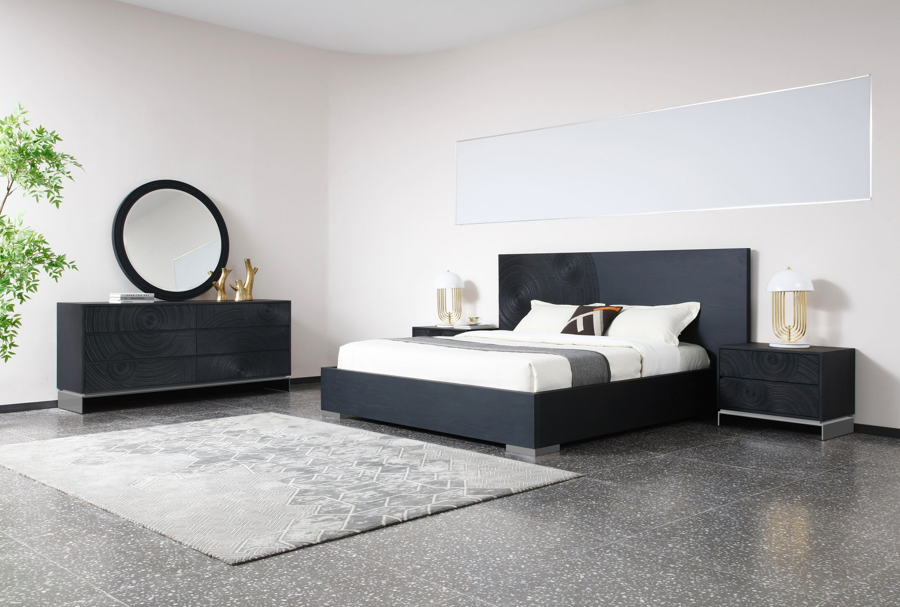 Lamod Cirque - Modern Black Ash Dresser