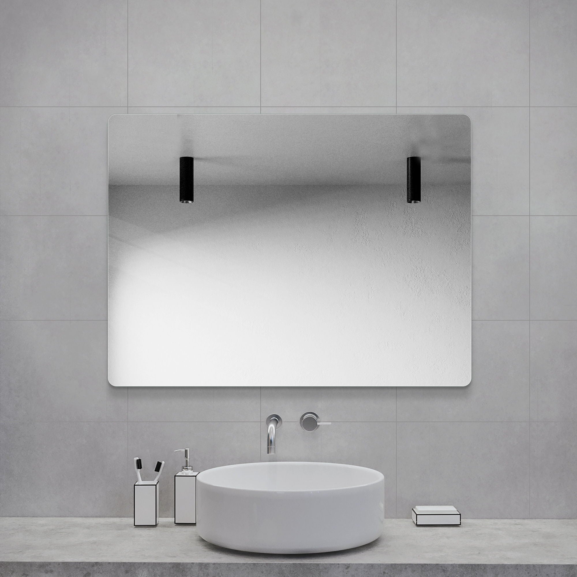 Modern Frameless Bathroom Vanity Mirror
