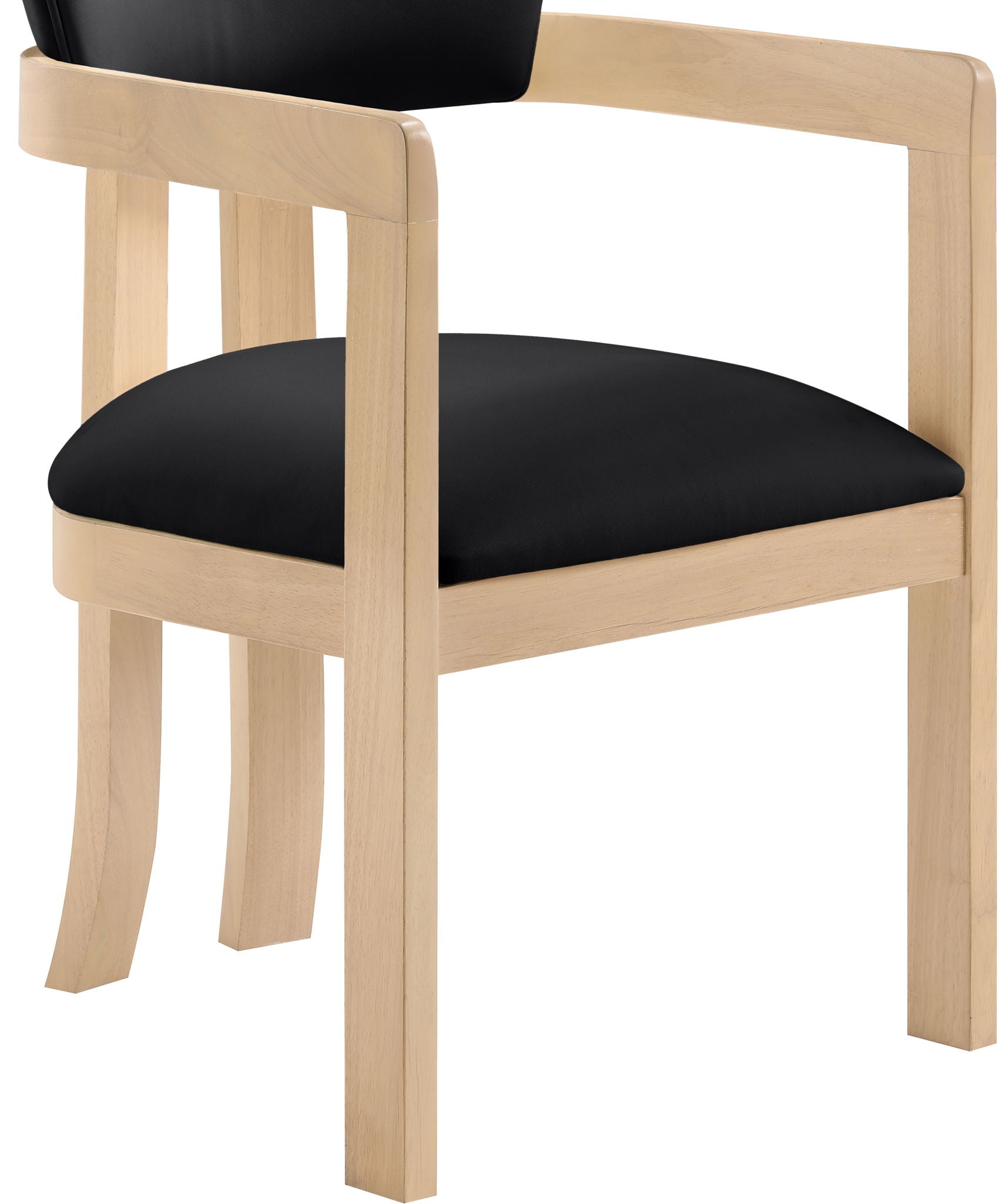 Lavrin - Vegan Leather Dining Arm Chair (Set of 2) - Natural Base