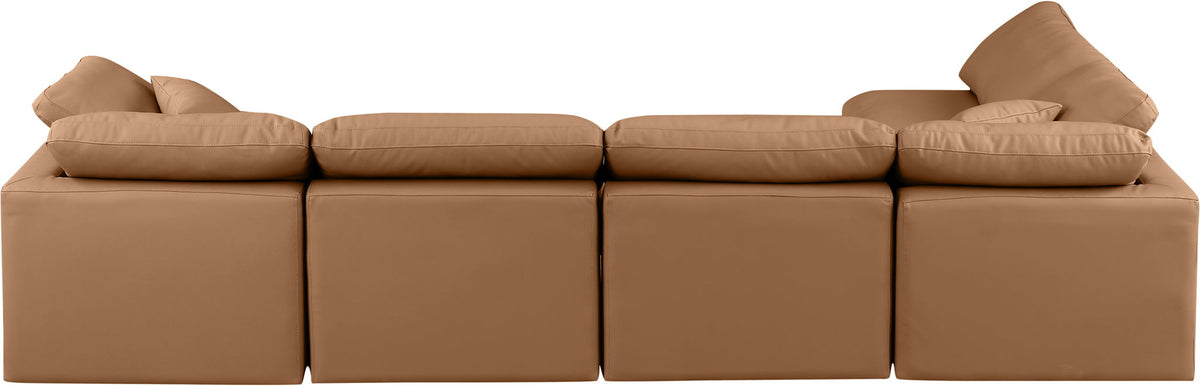 Indulge - Faux Leather 5 Piece Modular Sectional