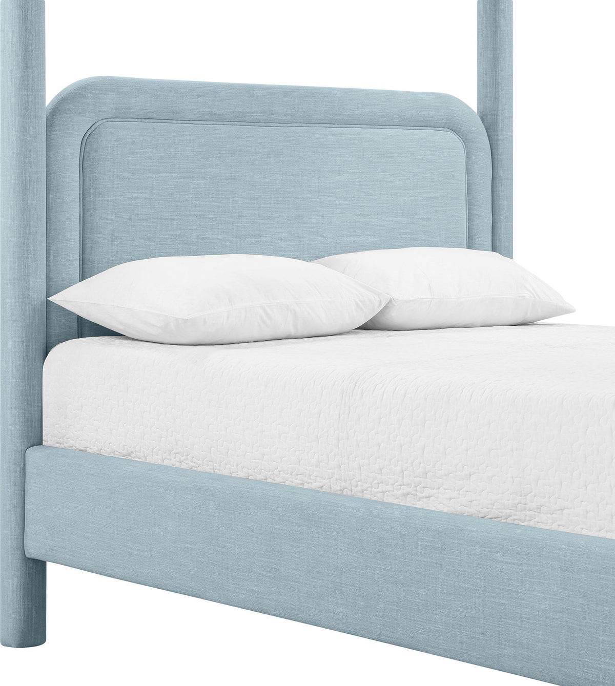 Salina - Linen Textured Fabric Upholstered Bed
