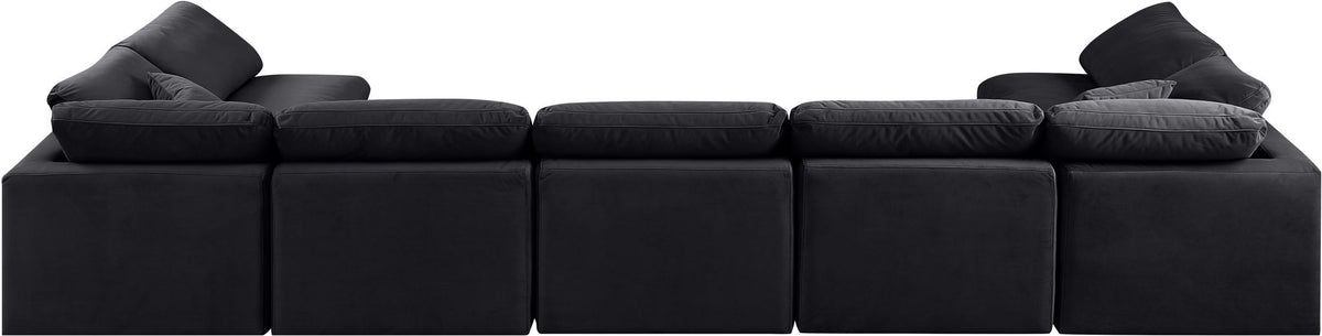 Indulge - Velvet 7 Piece Modular U-Shaped Sectional