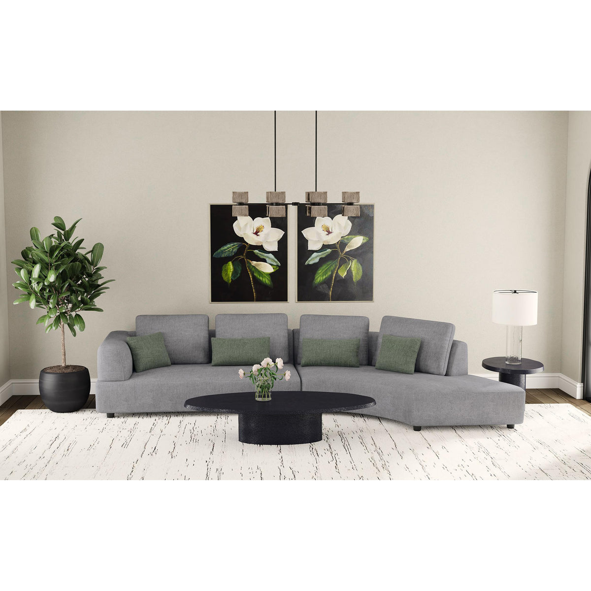 Toscano Fabric Sectional 504075
