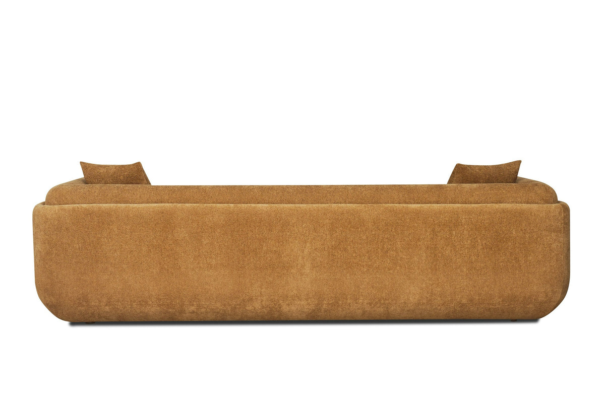 Tiene - Modern Orange Fabric 4-Seat Sofa
