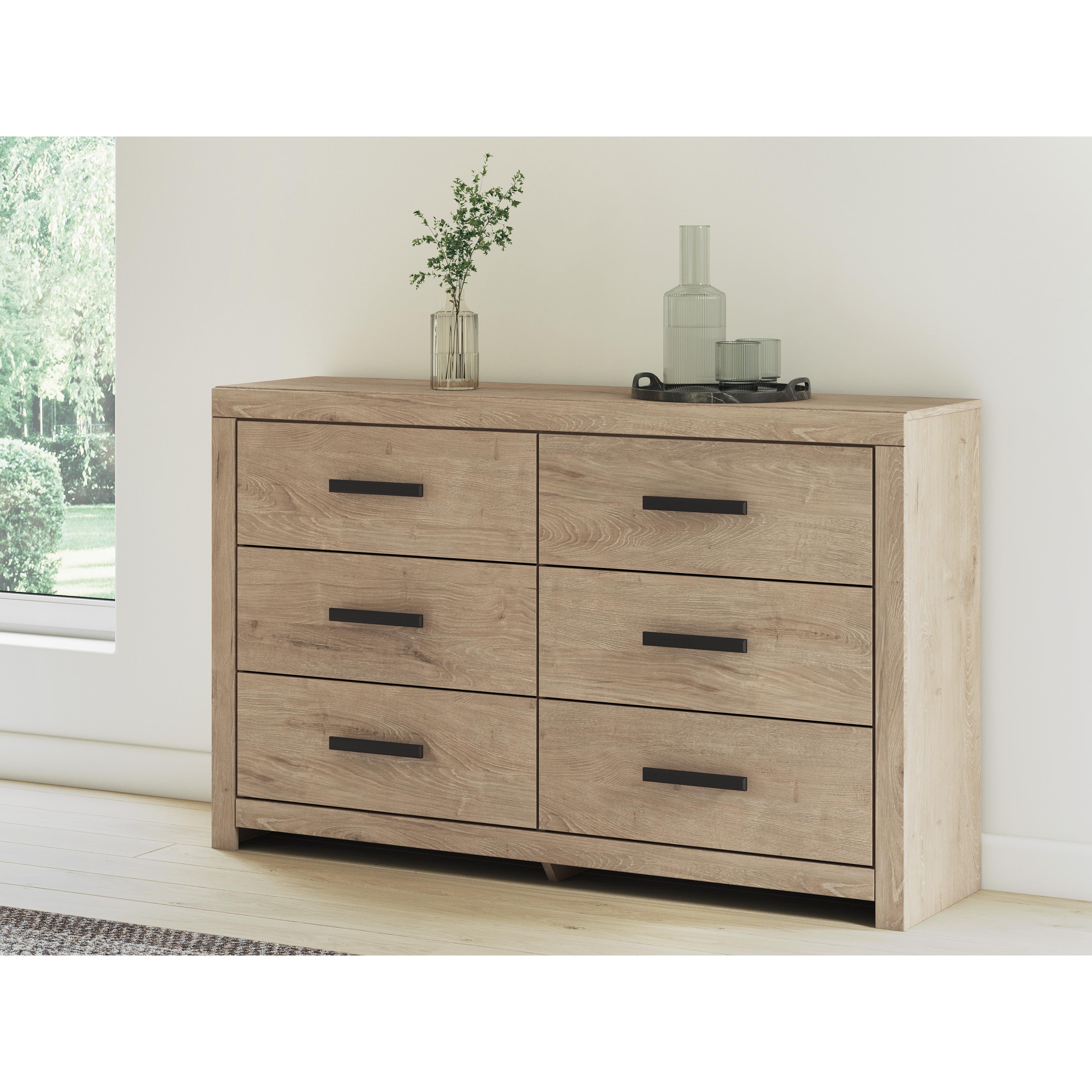 Diamond Modern Furniture Exclusive Design Sanginlane 6-Drawer Dresser B3787-31 IMAGE 6