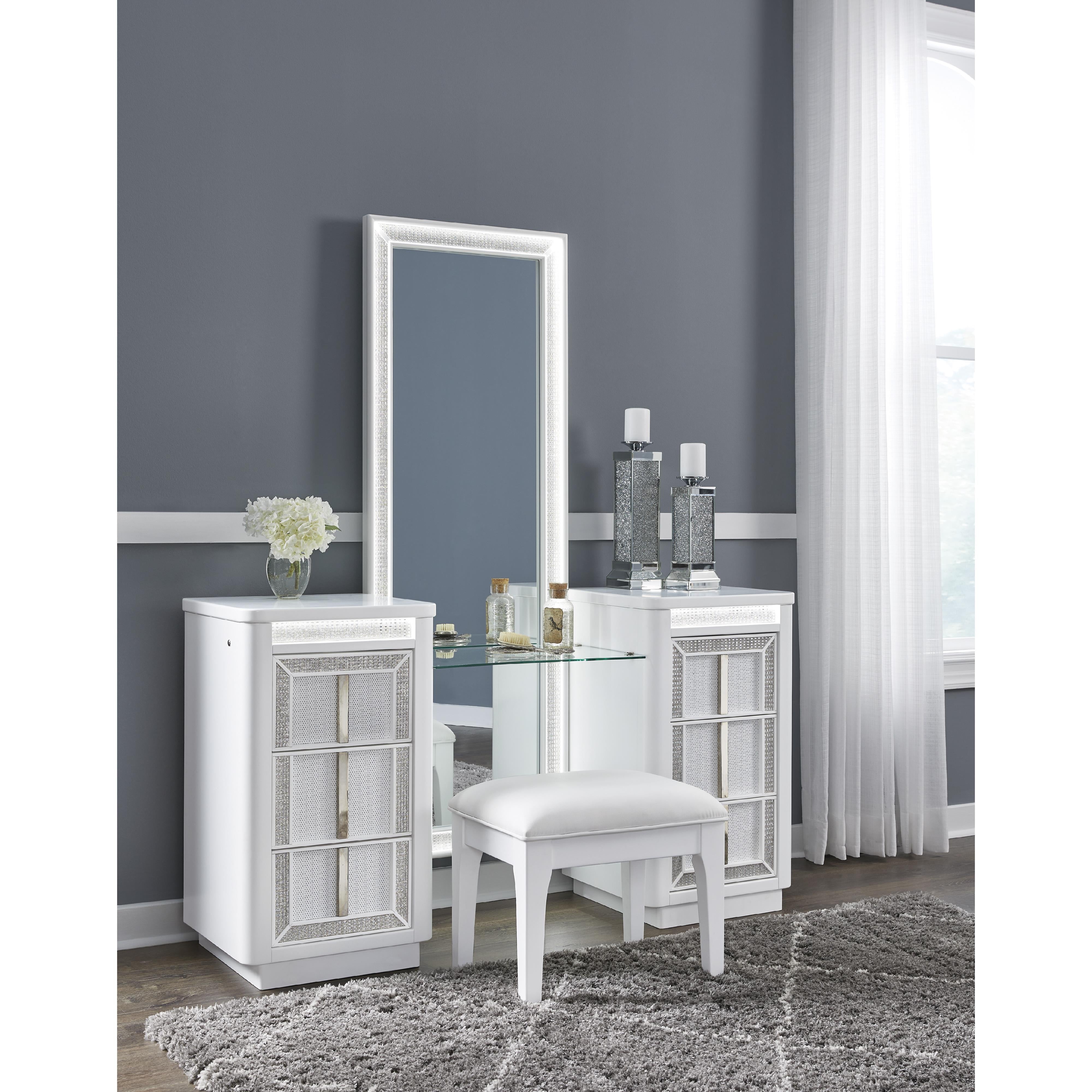 Diamond Modern Furniture Exclusive Design Chalanna Vanity Seating B822-01 IMAGE 7