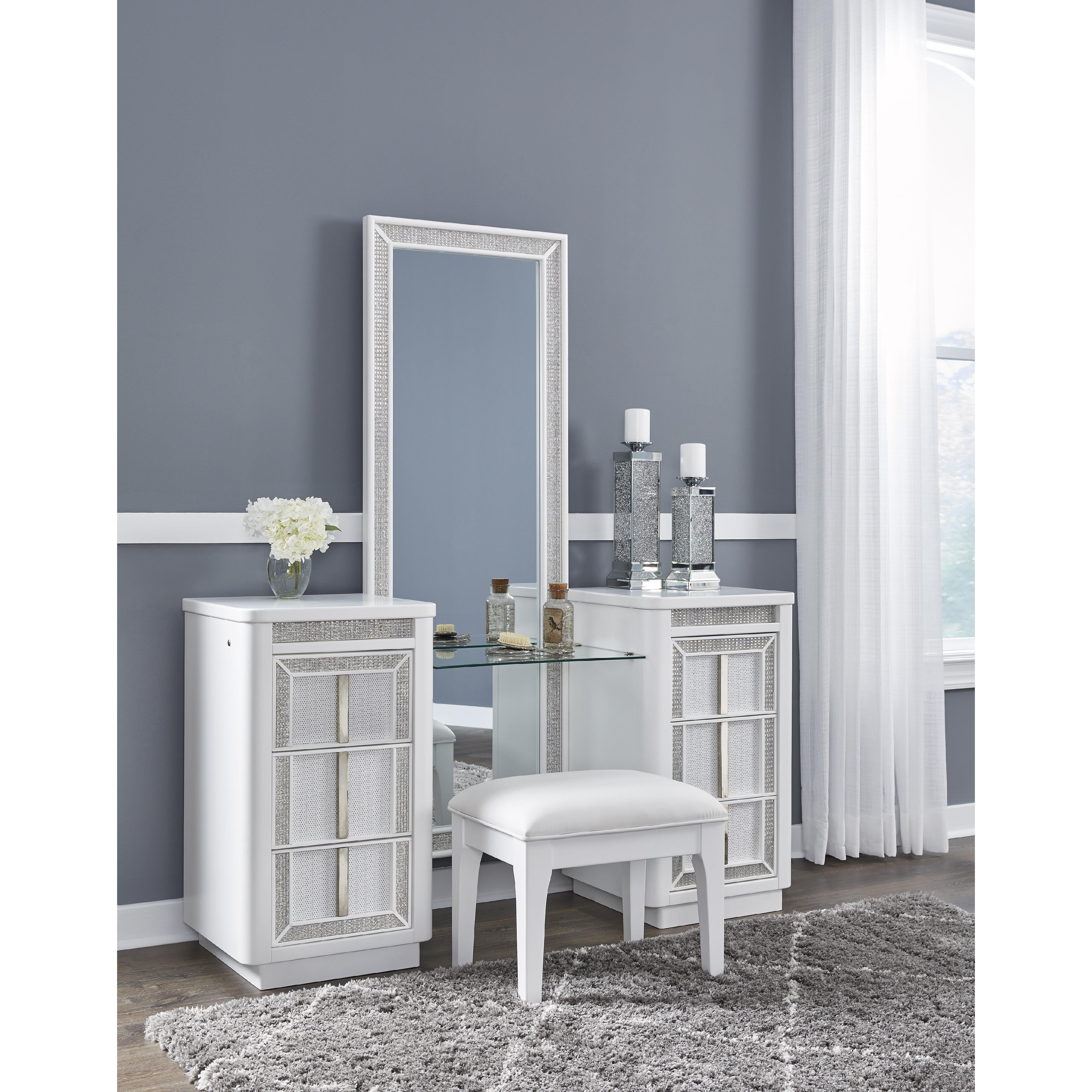 Diamond Modern Furniture Exclusive Design Chalanna Vanity Seating B822-01 IMAGE 9