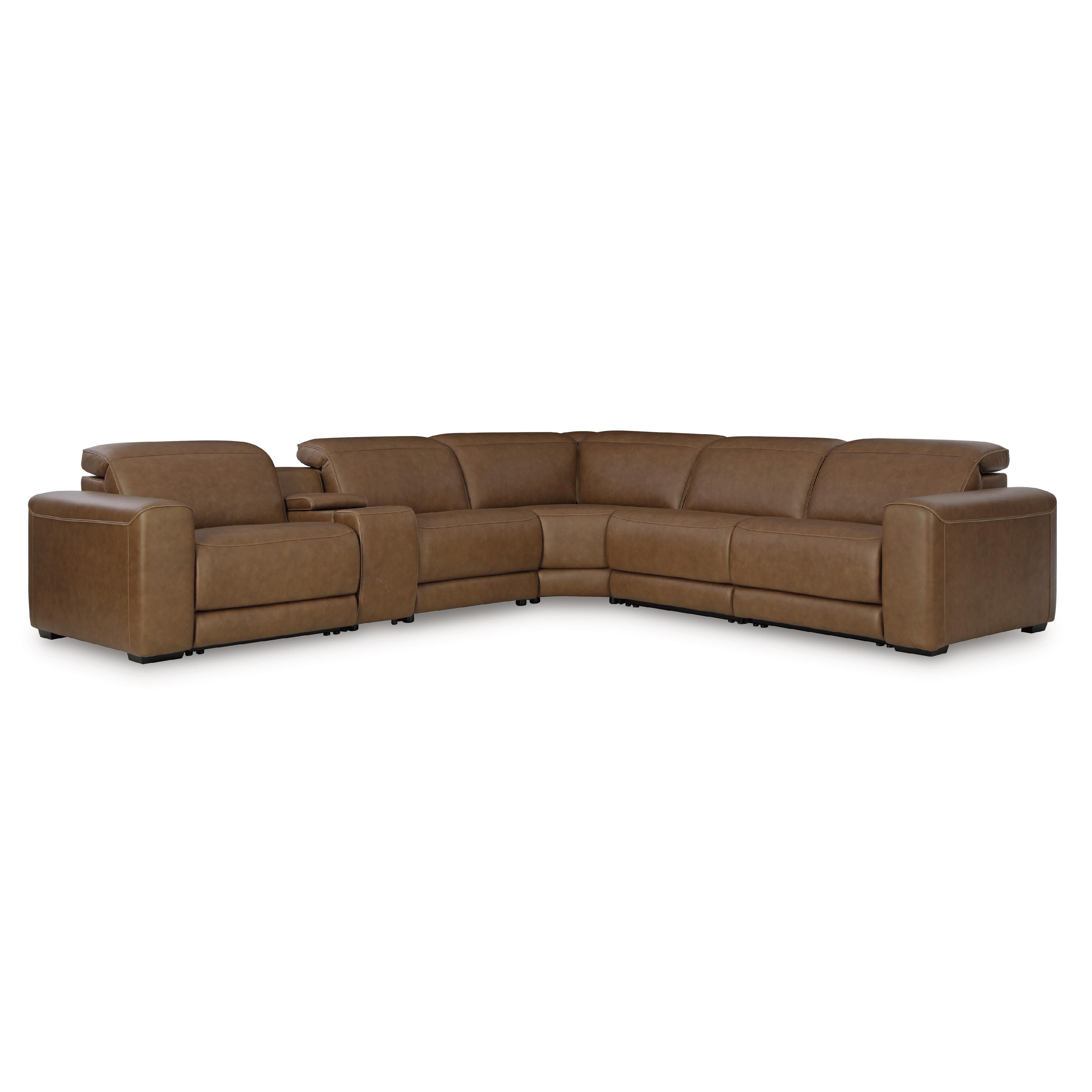 Signature Design by Ashley Magic Man U10700S8 6 pc Power Reclining Sectional with Console IMAGE 1