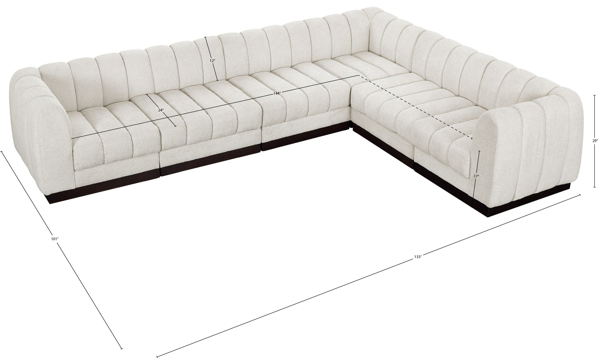 Quinn - 6 Piece Modular Sectional