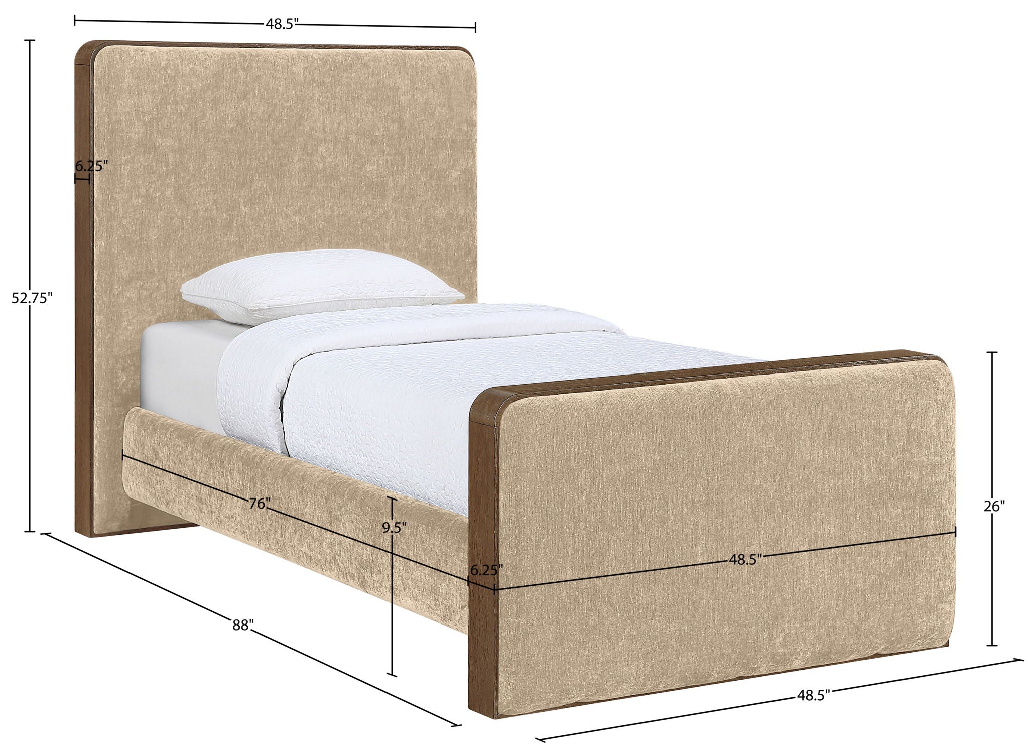 Dalton - Fabric Bed