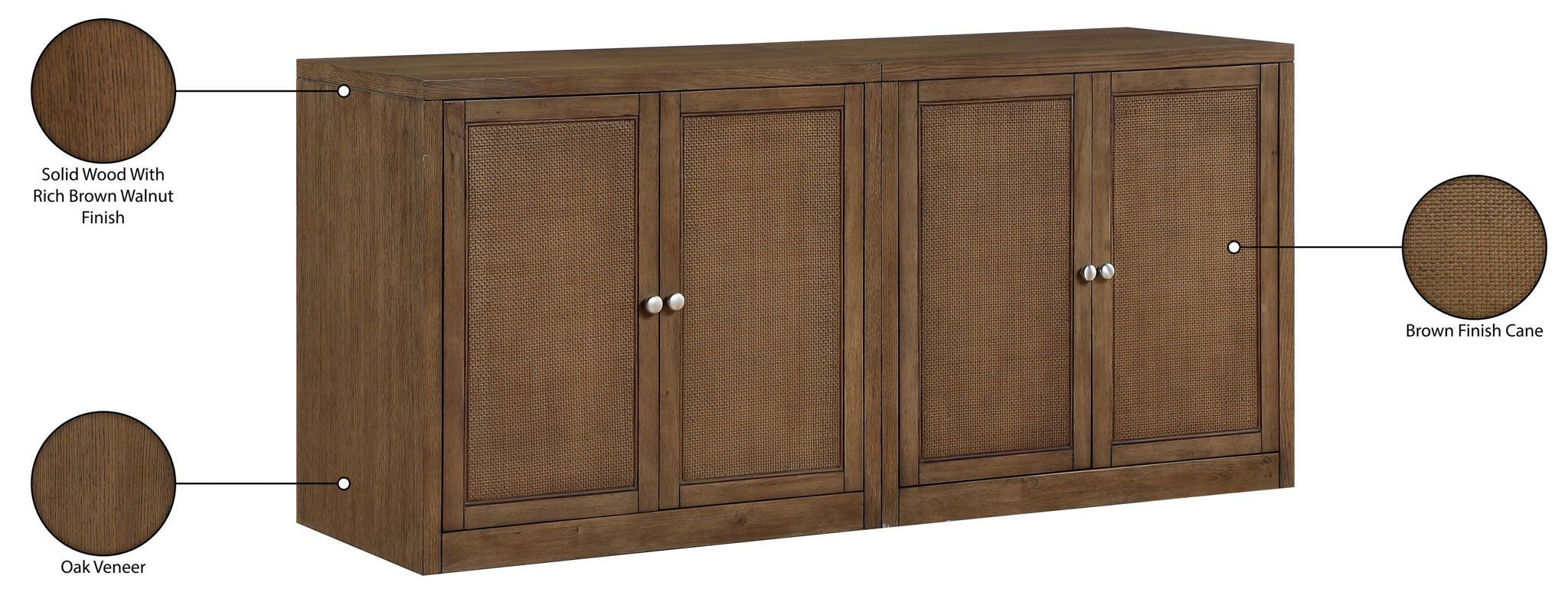 Vero - Solid Wood And Oak Venee Sideboard/Buffet