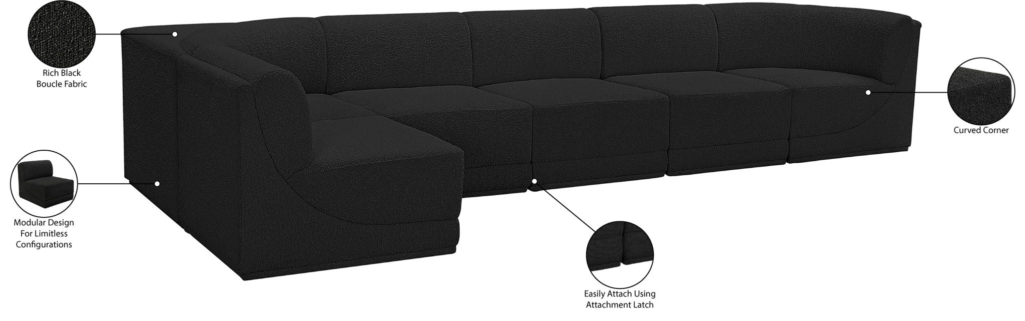 Ollie - 6 Piece Modular Sectional
