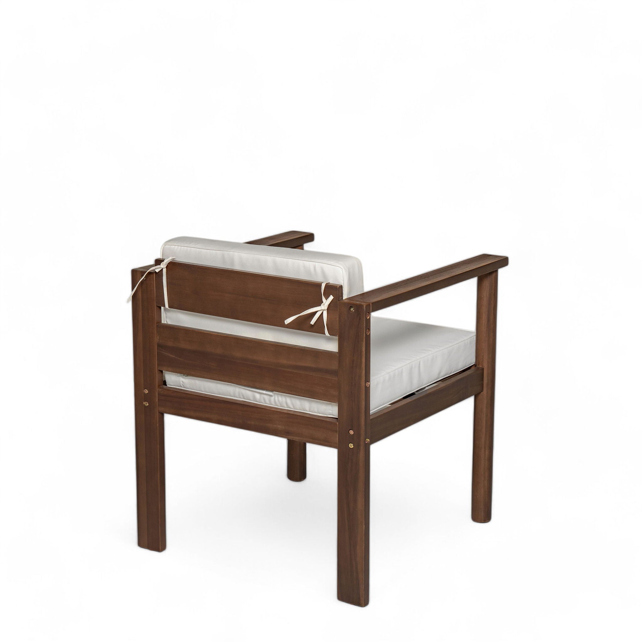Rustic Patio Dining Set For 6 With Removable Cushions