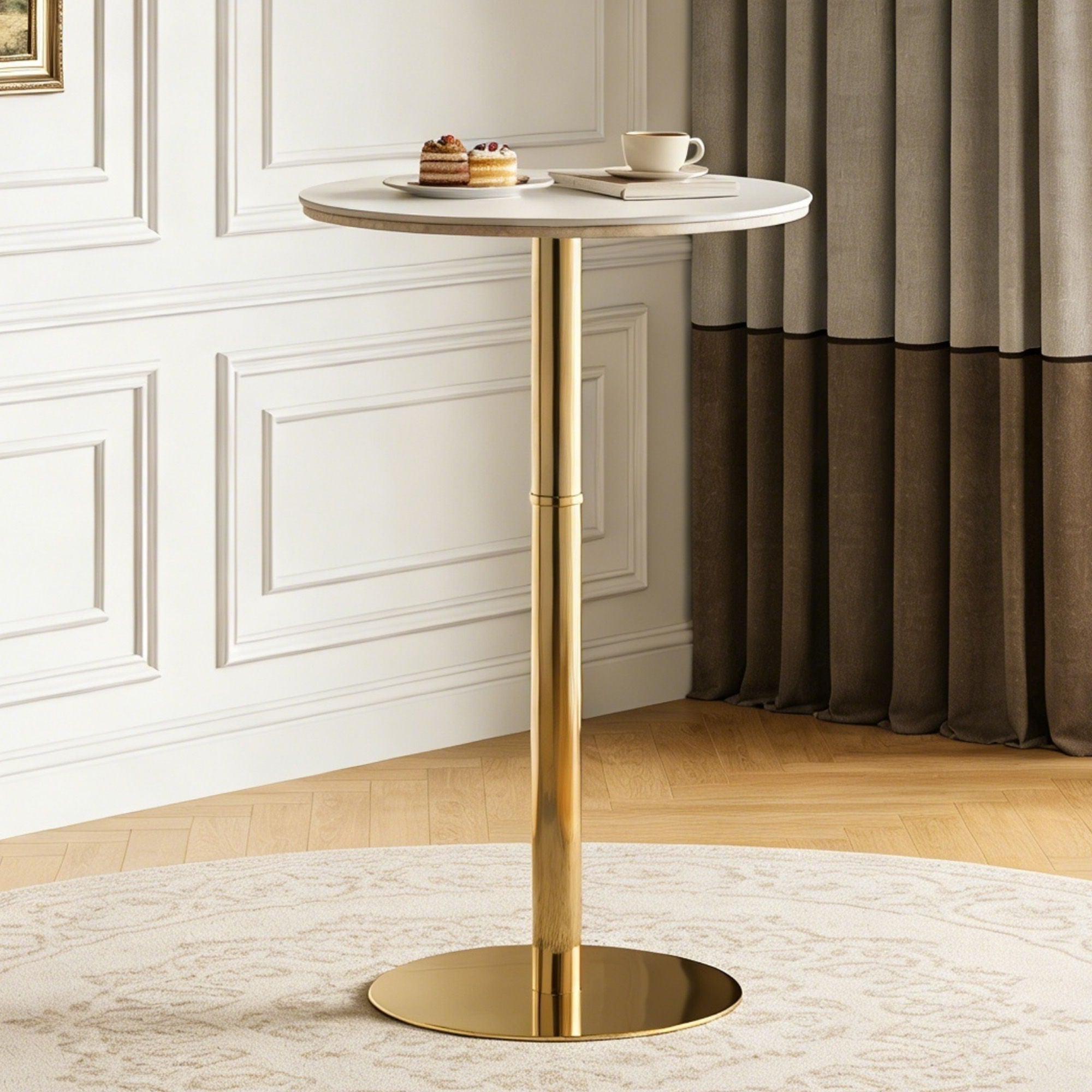 Contemporary Circular Bar Table