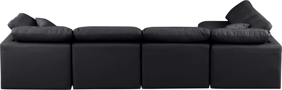 Indulge - Faux Leather 5 Piece Modular Sectional