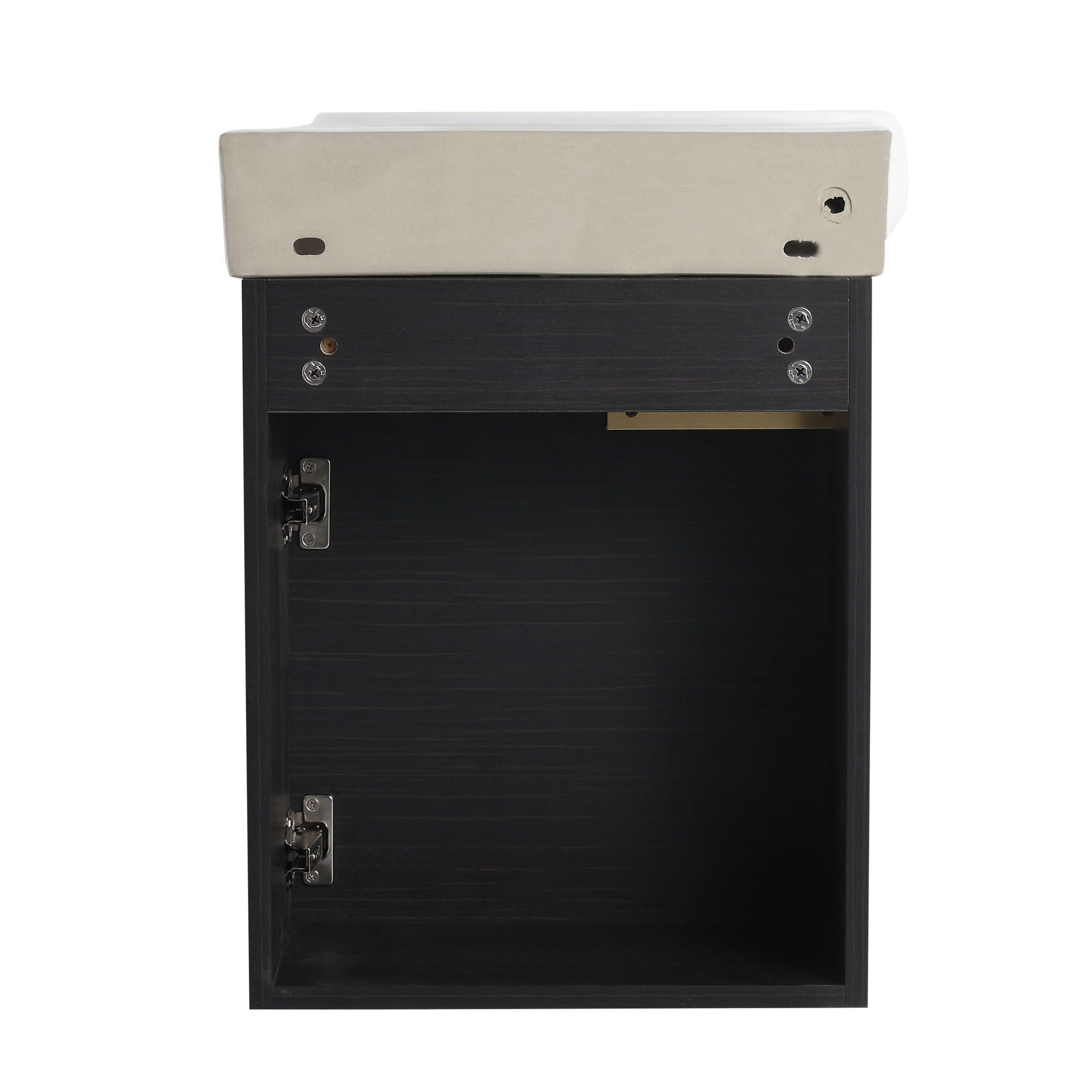 Wall Mounted Bathroom Vanity With Sink And Storage Rack, Soft Close Doors