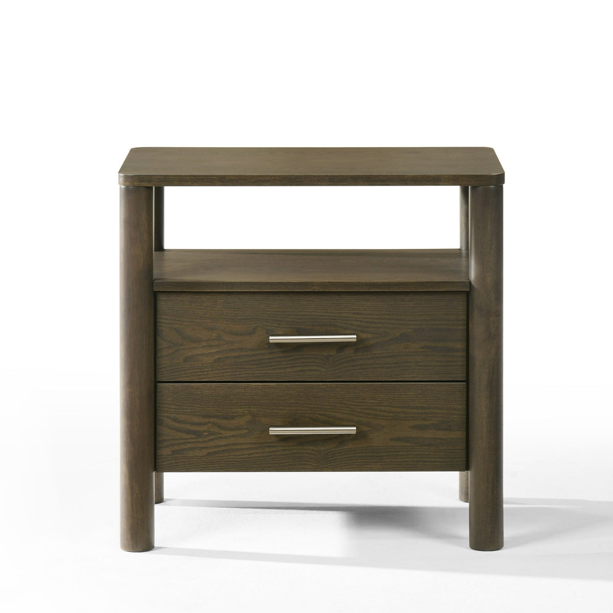 Carolina - Modern Grey Fabric + Wenge Bedroom Set