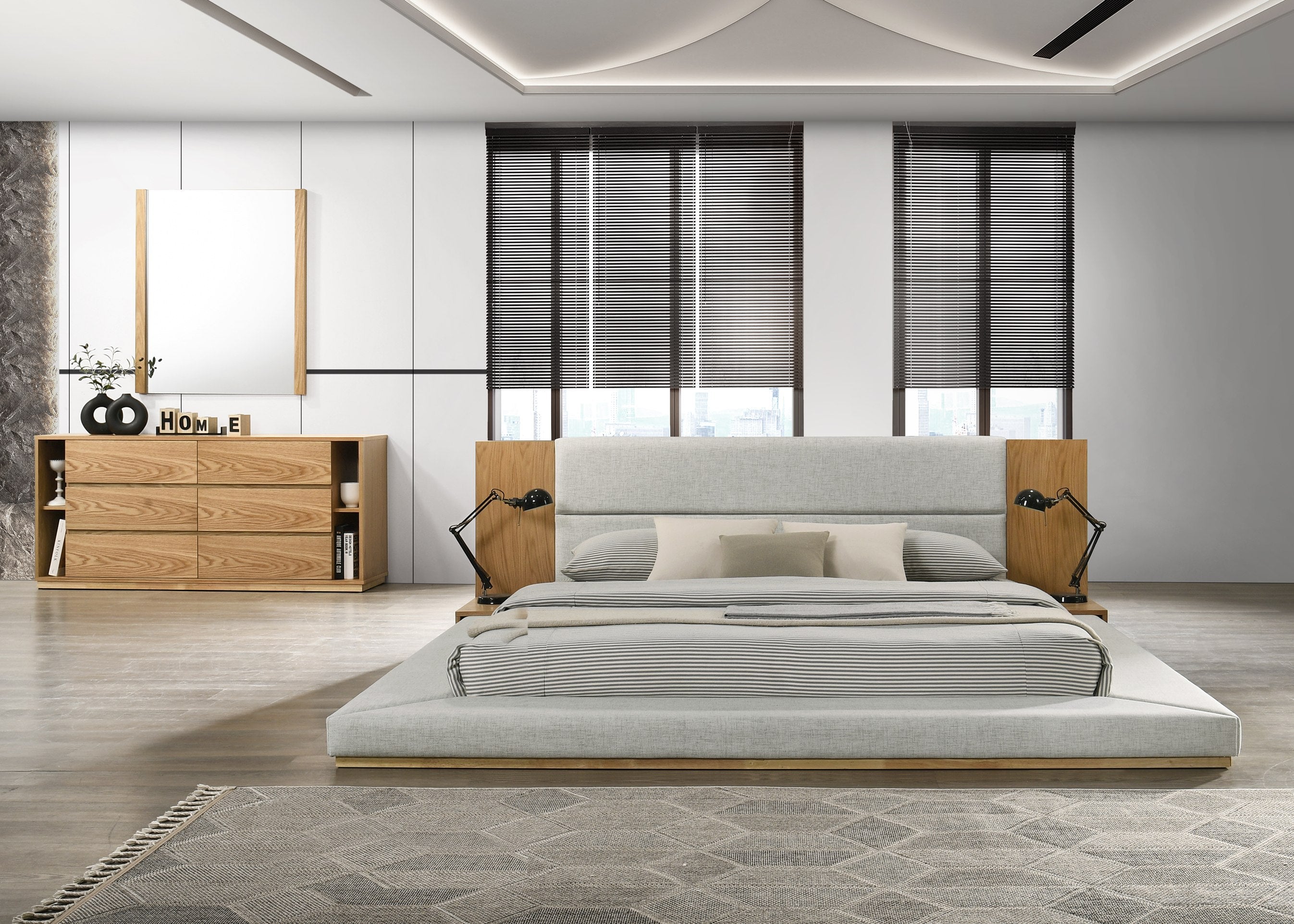 Nova Domus Jagger Modern Natural Oak Bedroom Set