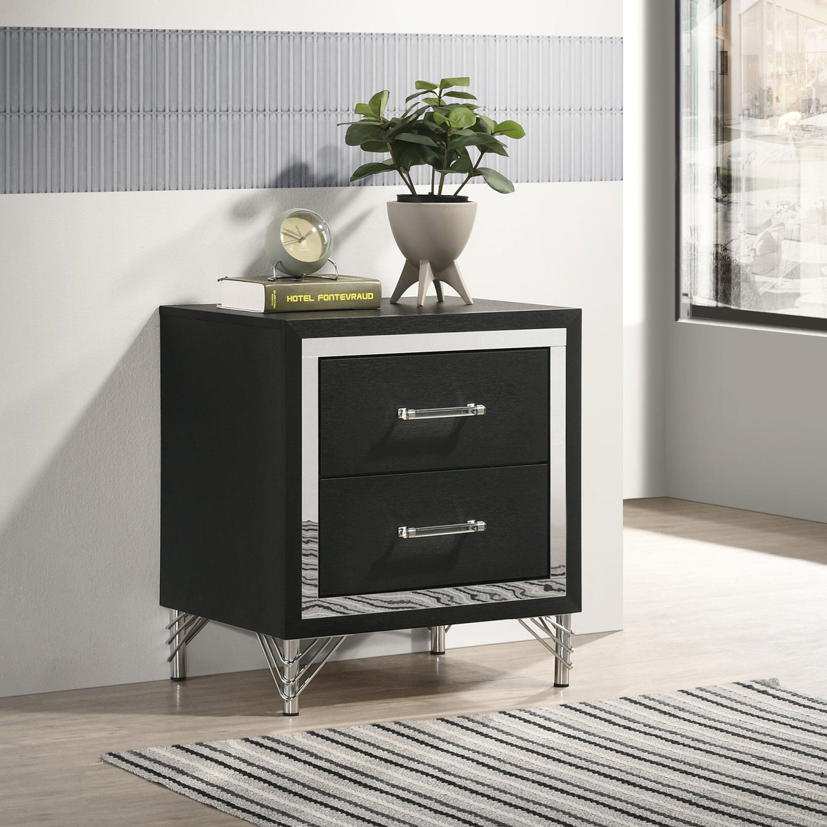 Lucia 2-Drawer Nightstand 224992