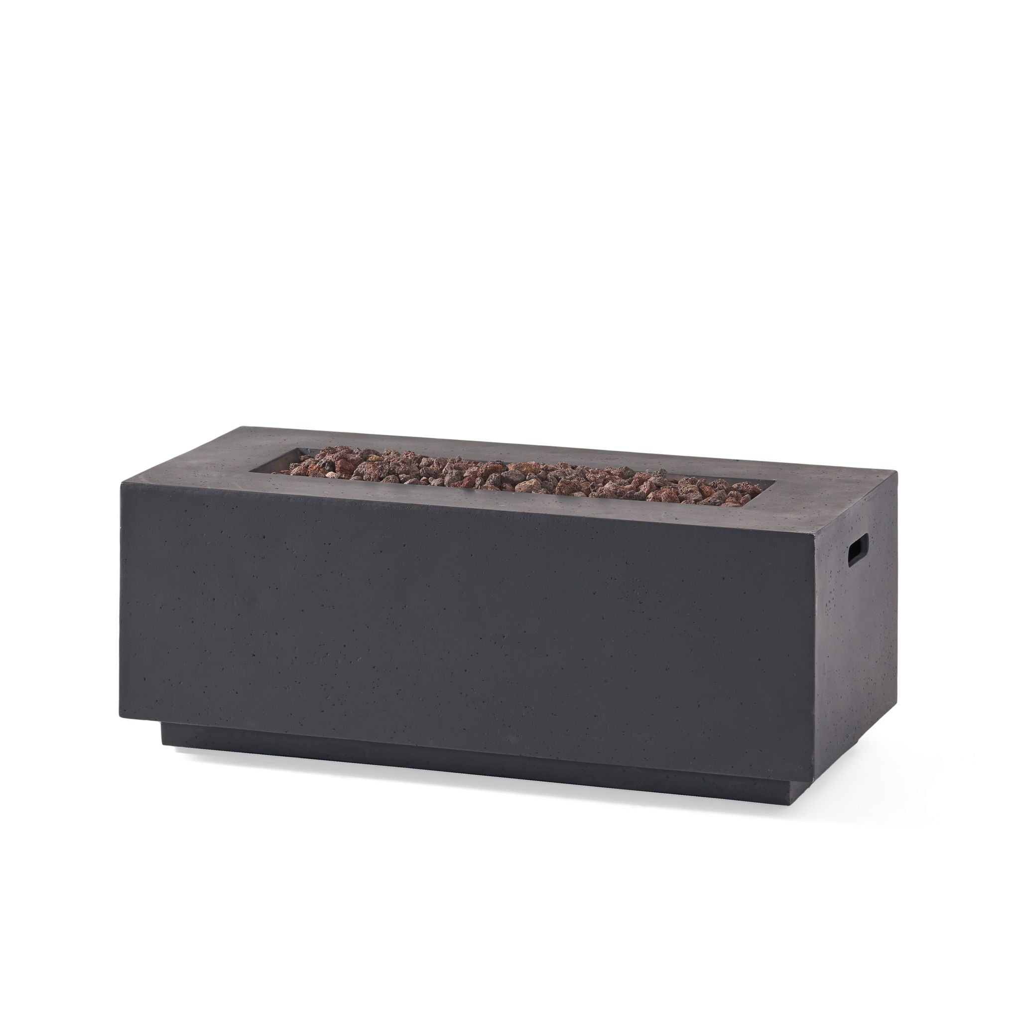 Contemporary Outdoor 40, 000 Btu Propane Fire Pit - Dark Gray