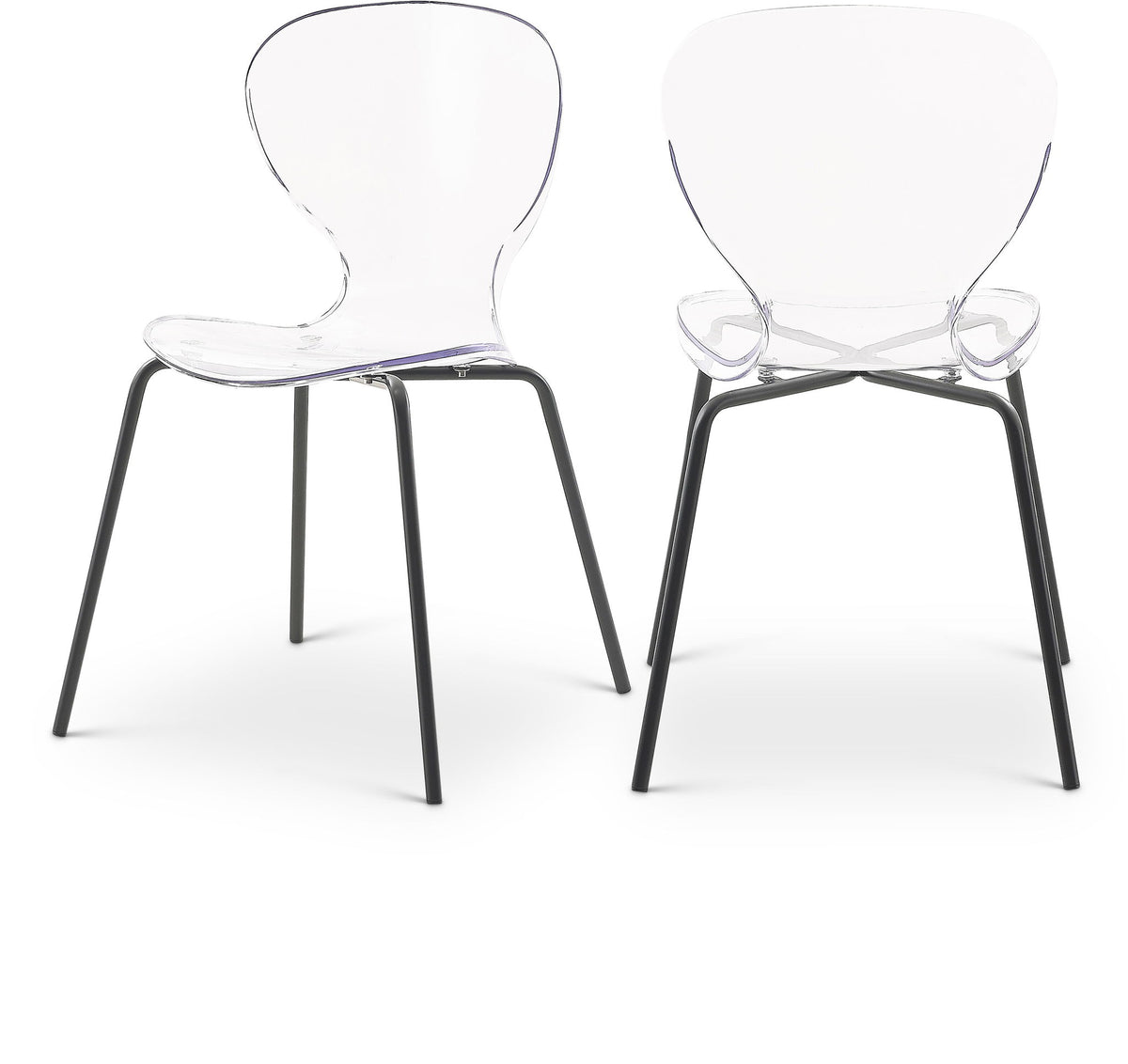 Clarion - Metal Dining Chair (Set of 2) - Matte Black