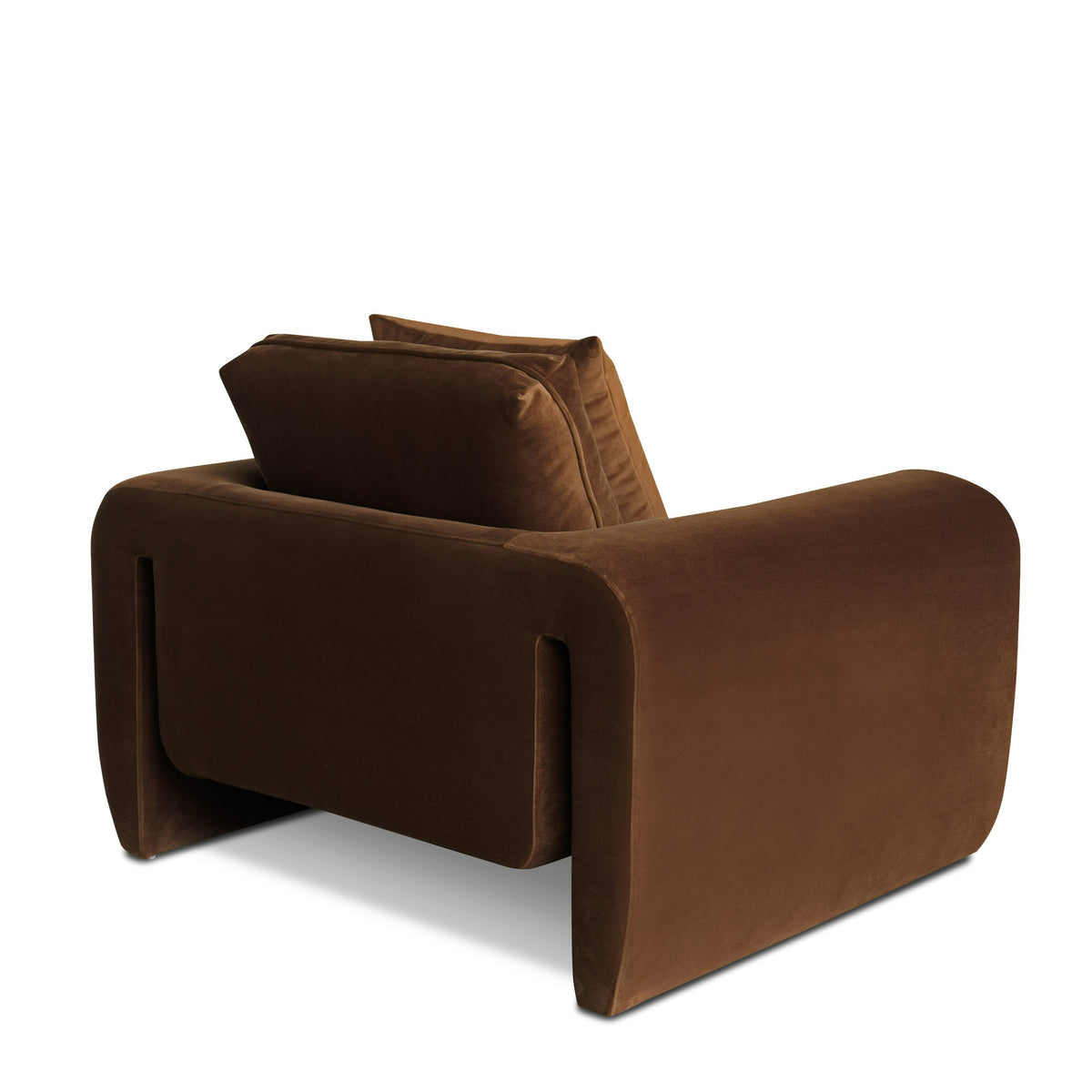 Bentley - Modern Brown Velvet Sofa Set