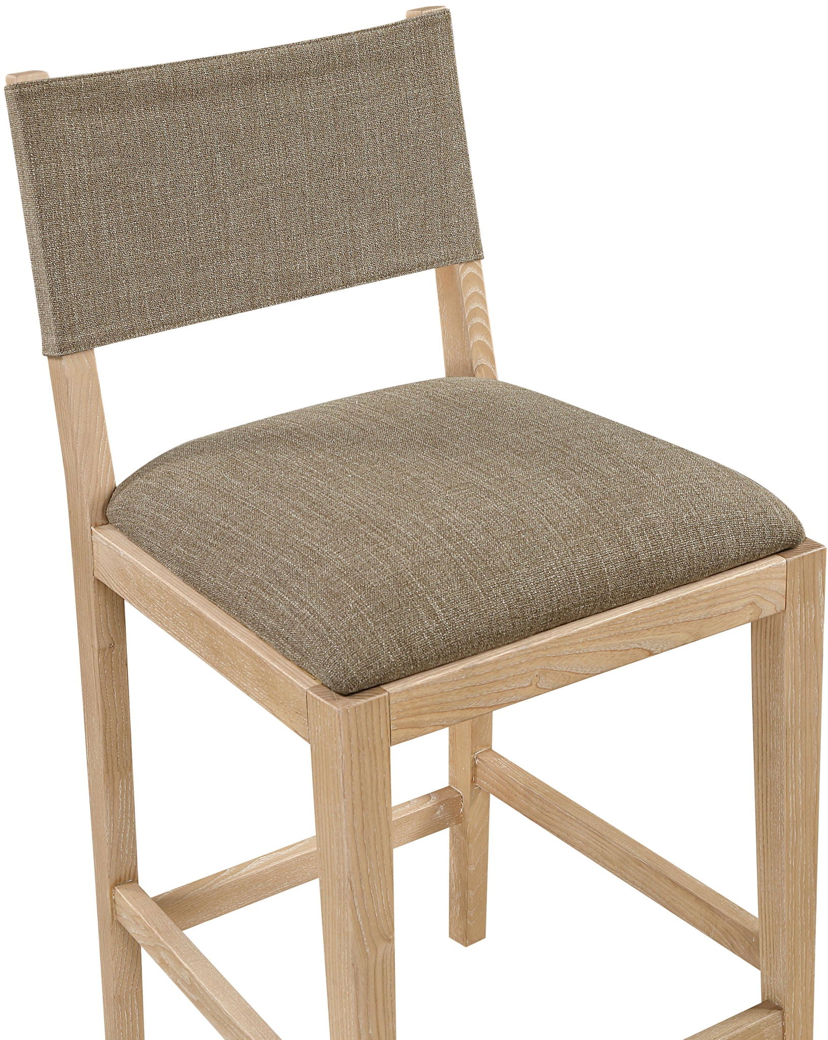 Avon - Linen Textured Performance Fabric Upholstered Counter Stool