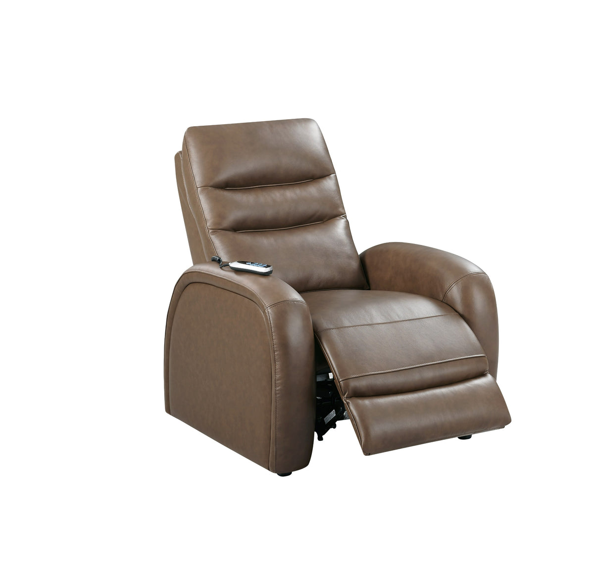 Huslia - Modern Brown Leather Zero Gravity Recliner Chair